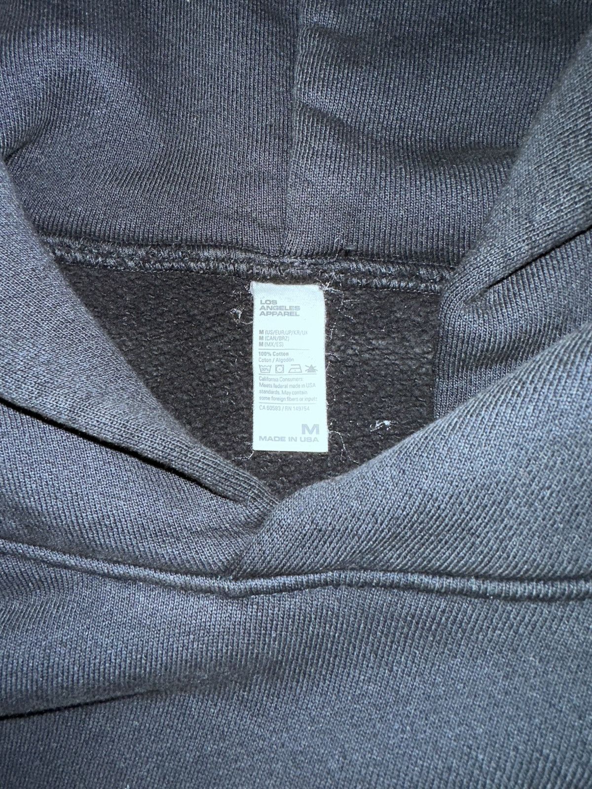 Los Angeles Apparel Black Hoodie Hidden Pockets Size US M / EU 48-50 / 2 - 2 Thumbnail