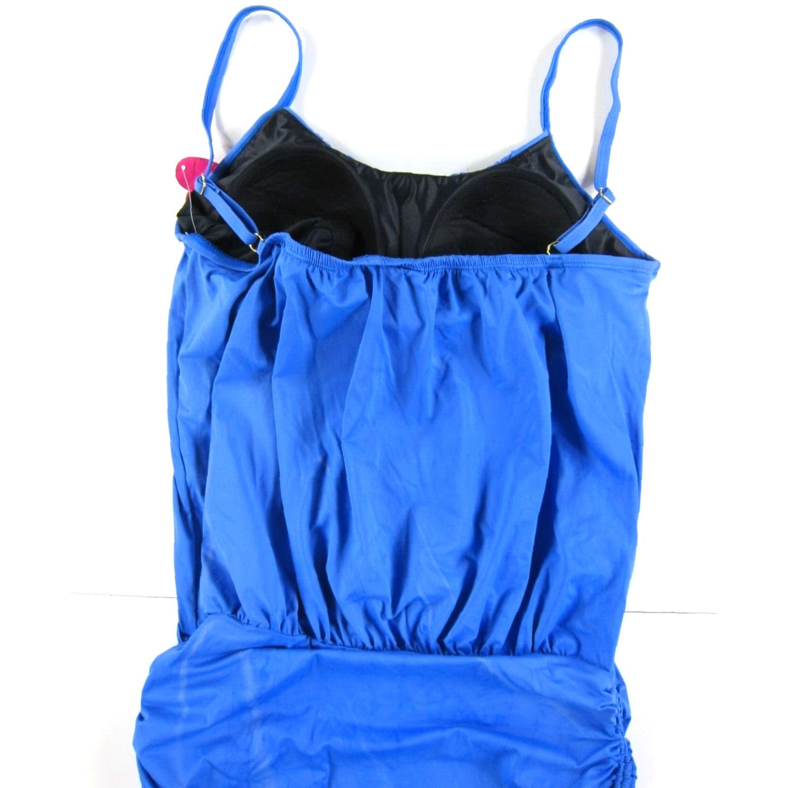 Vintage NWT Love My Curves Blue Tie Dye Tummy Control Cover Up Long Tankini Swim Top 14 Size XL / US 12-14 / IT 48-50 - 5 Thumbnail