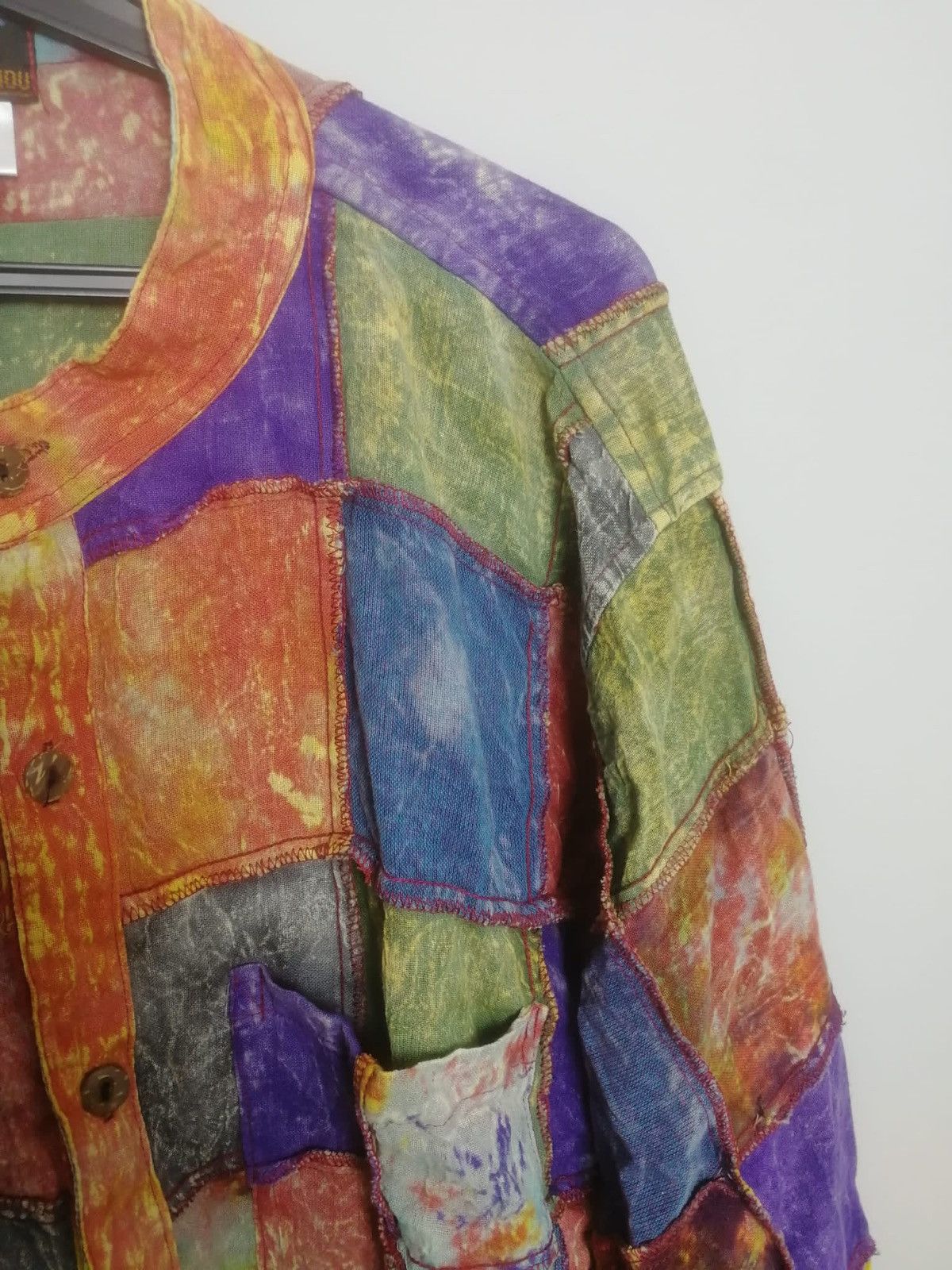 Vintage Rare patchwork little kathmandu shirt y2k vintage Size US L / EU 52-54 / 3 - 5 Thumbnail