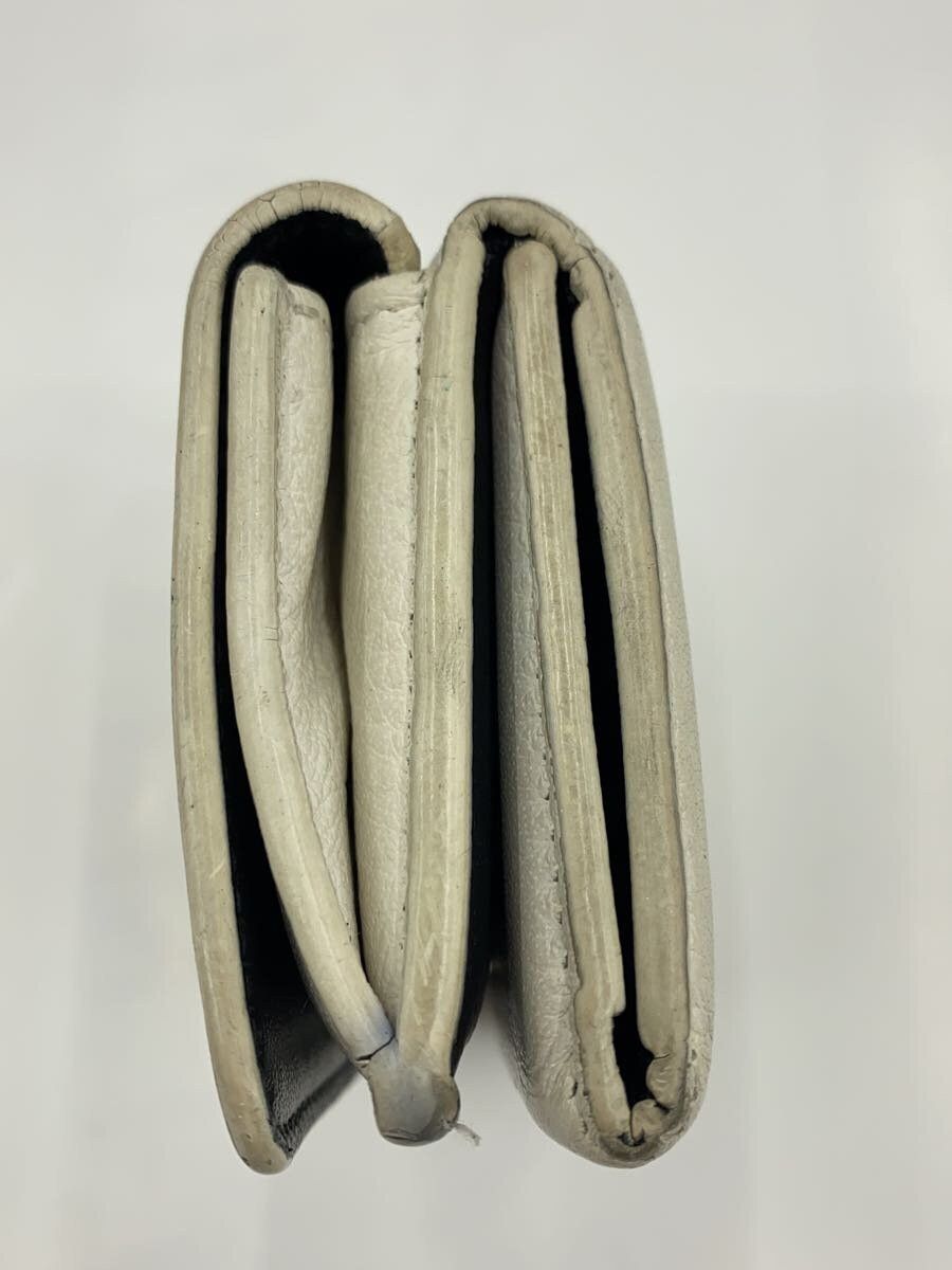 Balenciaga Balenciaga Leather Tri-Fold Wallet White Size ONE SIZE - 7 Thumbnail