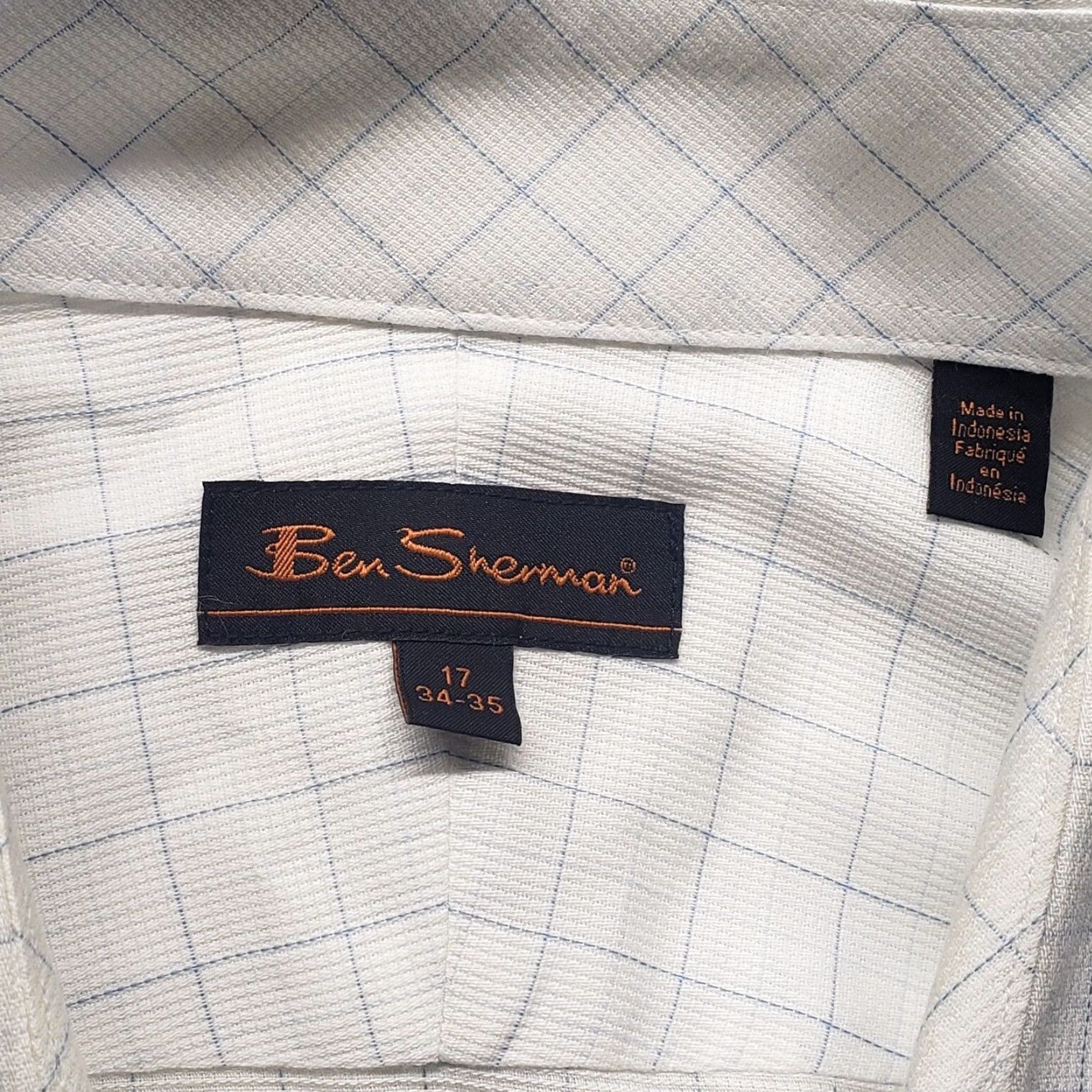 Ben Sherman Ben Sherman Shirt White 17 34-35 French Cuff Long Sleeve Dress Shirt Men Mens 170/88-89? Size US XL / EU 56 / 4 - 3 Thumbnail
