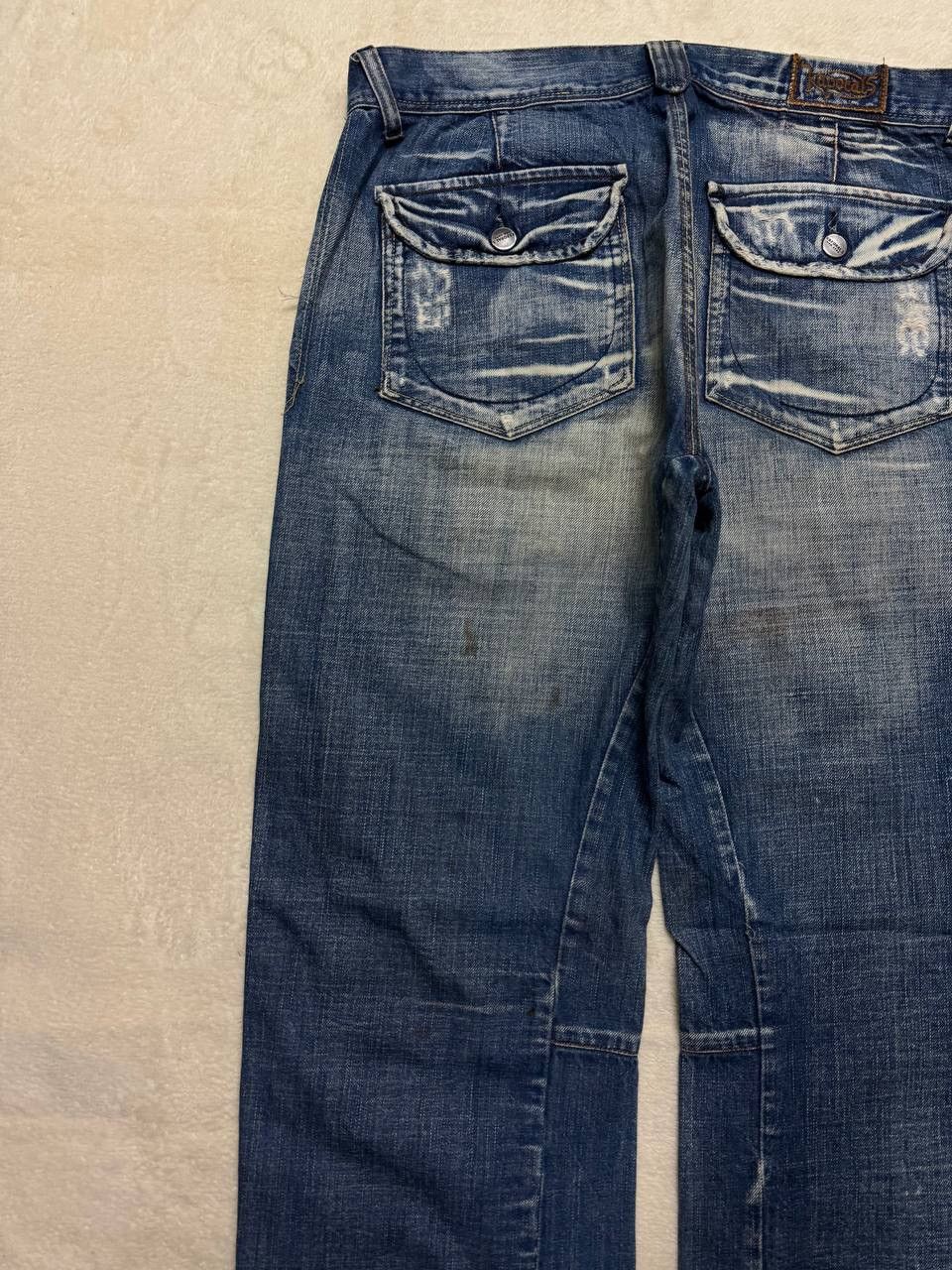 Hysteric Glamour BAGGY 90s Kapotal Japan Sick Bushpants Mudwash Distressed Size US 33 - 17 Thumbnail