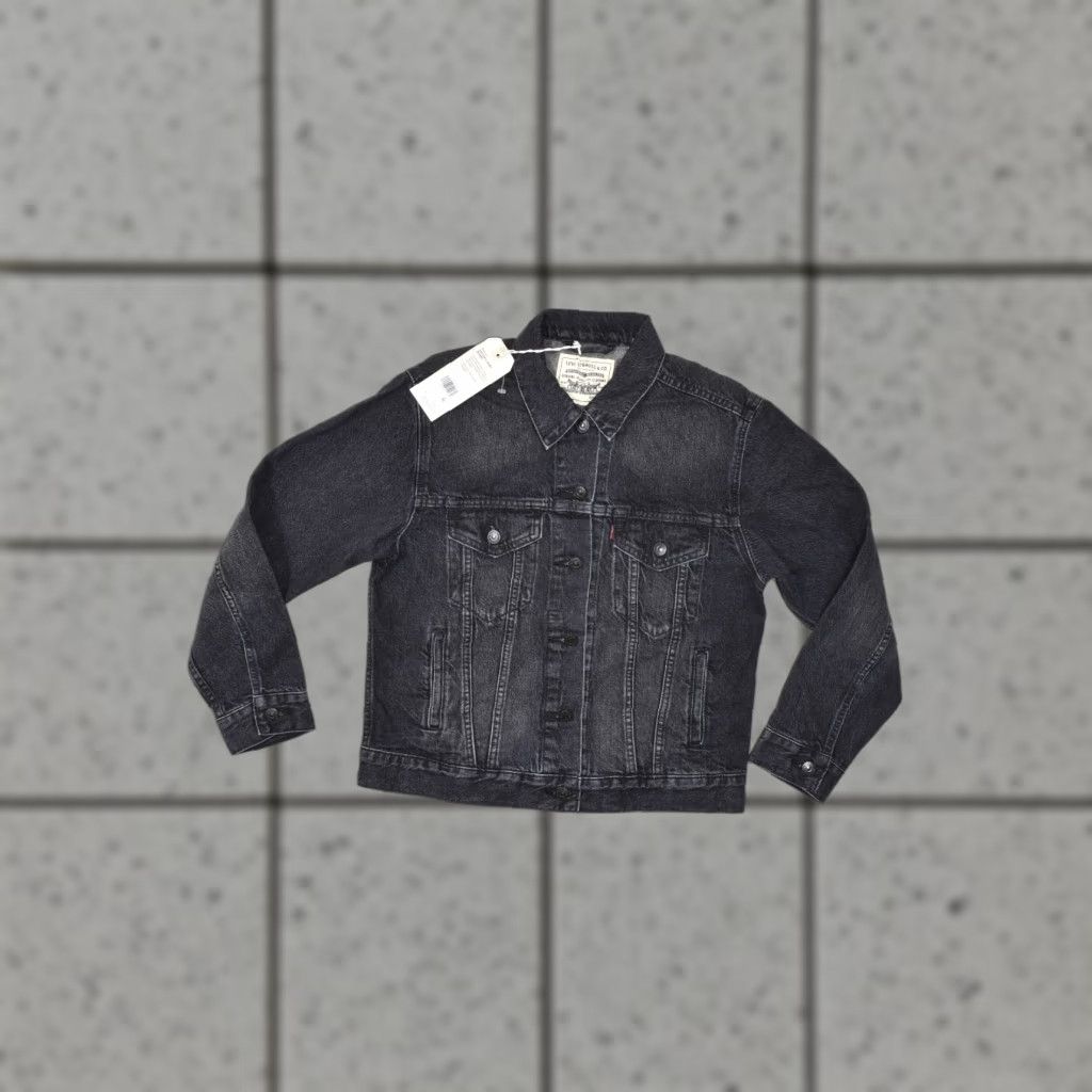 Levi's Levi's Trucker Jacket Cotton Hemp Blend Black Small Womens NWT Size S / US 4 / IT 40 - 1 Thumbnail