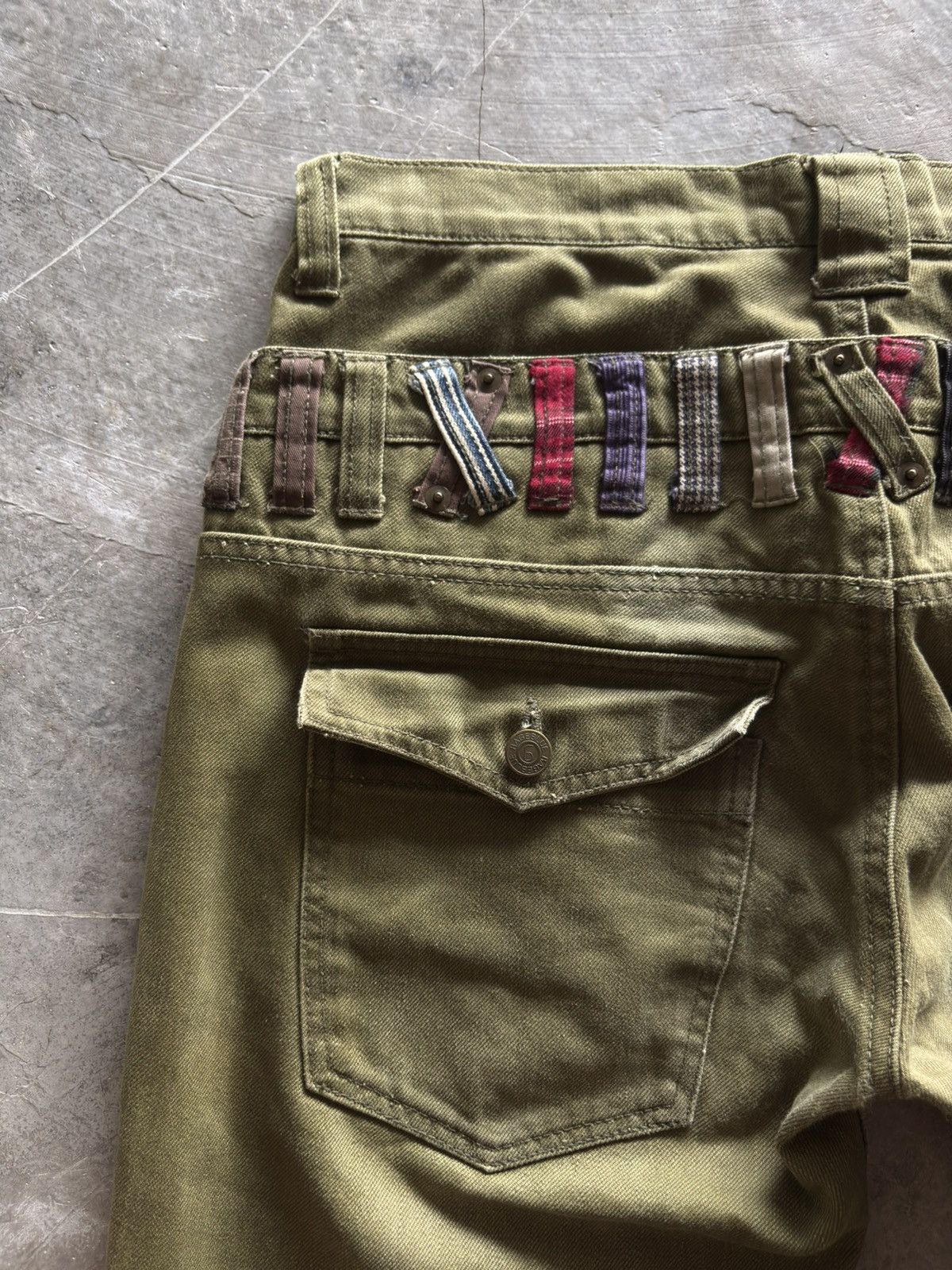 Hysteric Glamour double waist rageblue japanese punk grunge army green color Size US 33 - 13 Thumbnail