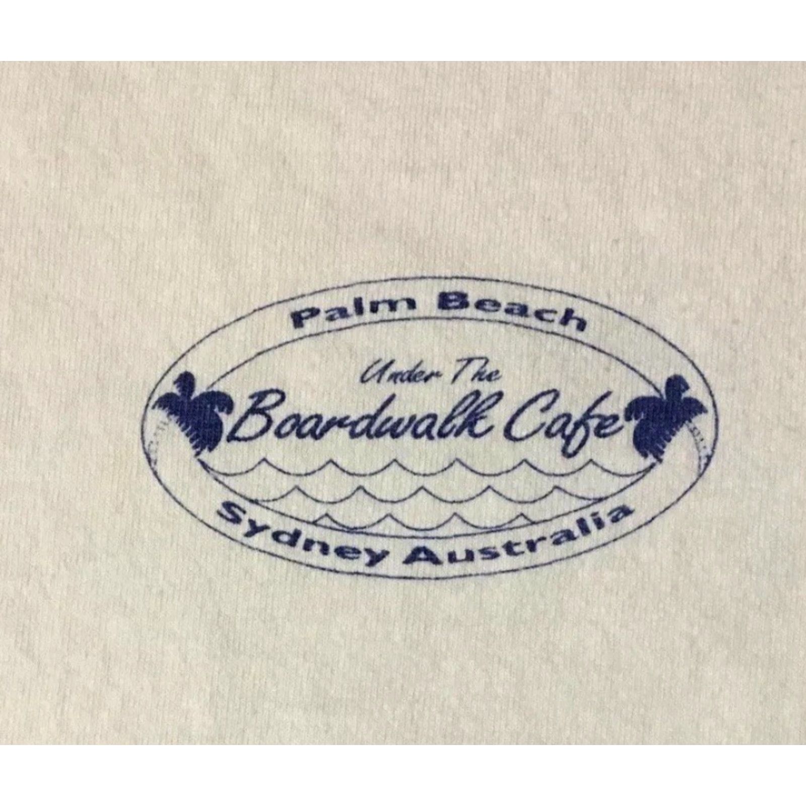 Vintage VINTAGE Single Stitch Shirt S White Palm Beach Boardriding 80s Grunge Surf Beach USA 1990s Kangaroo Boxy Mens) Size US S / EU 44-46 / 1 - 4 Thumbnail