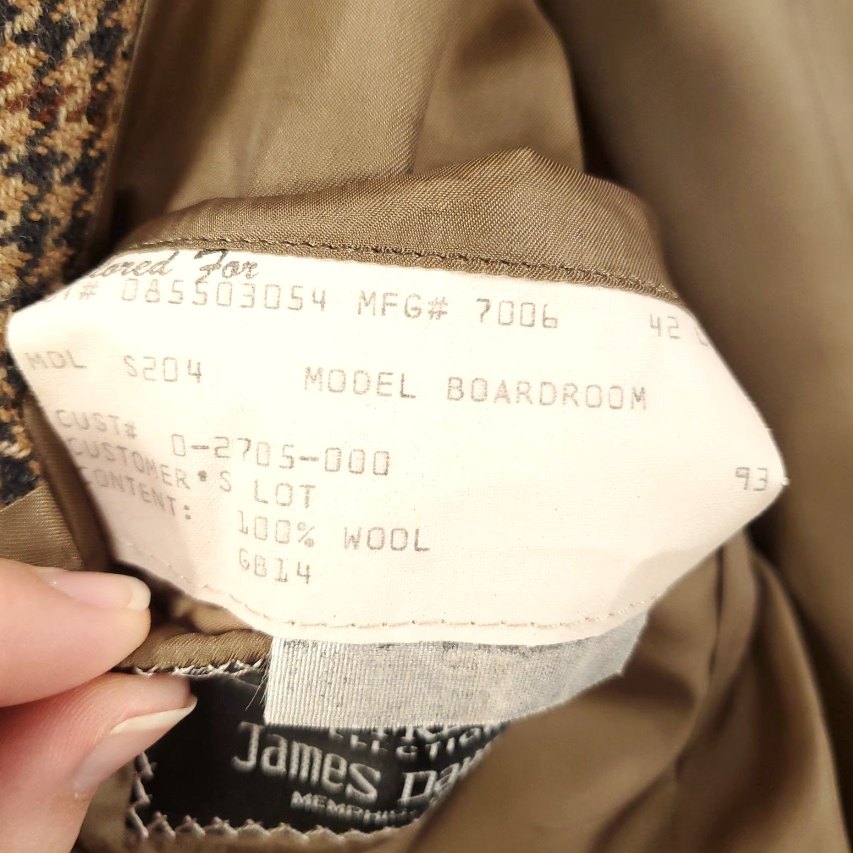Vintage Hickey Freeman Boardroom Blazer Mens 42 Long Houndstooth Jacket Wool Sports Coat Blazer 42 Men Classic Sport Coat Size 42R - 4 Thumbnail