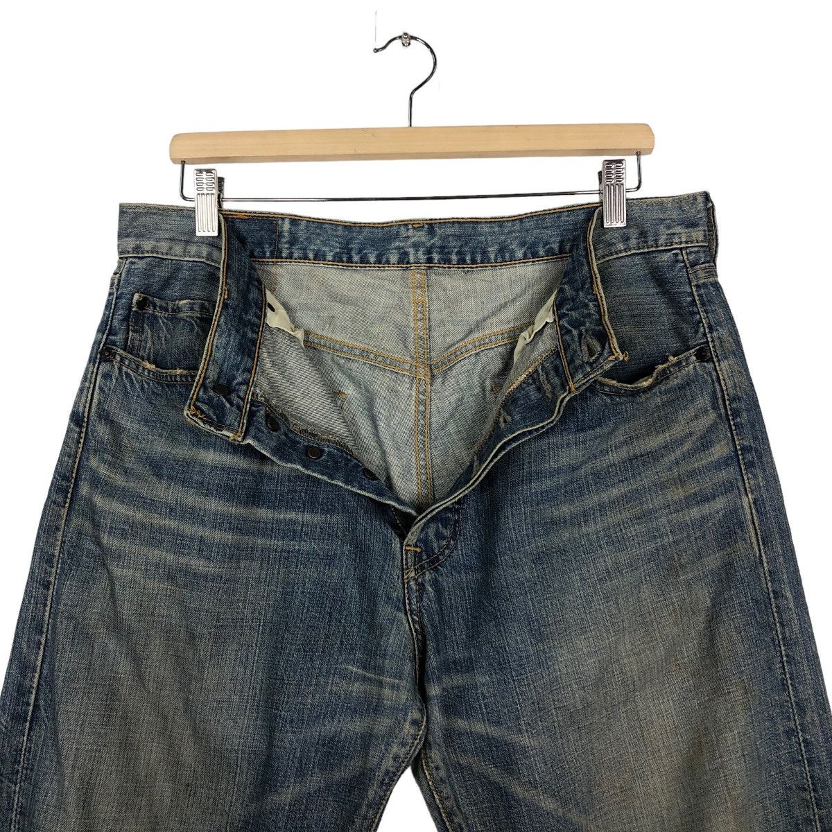 Levi's 🔥Vintage Lot 501 Levi’s Denim Jeans Biker Distressed Design Size US 34 / EU 50 - 13 Thumbnail