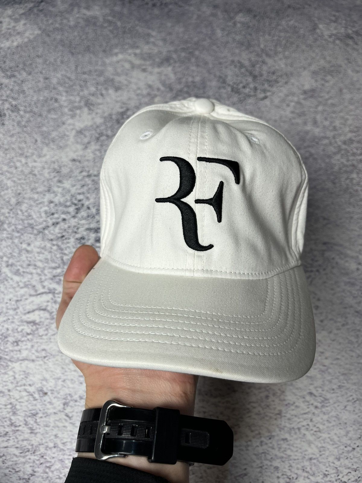 Nike Vintage Nike Roger Federer Rare Cap Hat Tennis White Size ONE SIZE - 7 Thumbnail