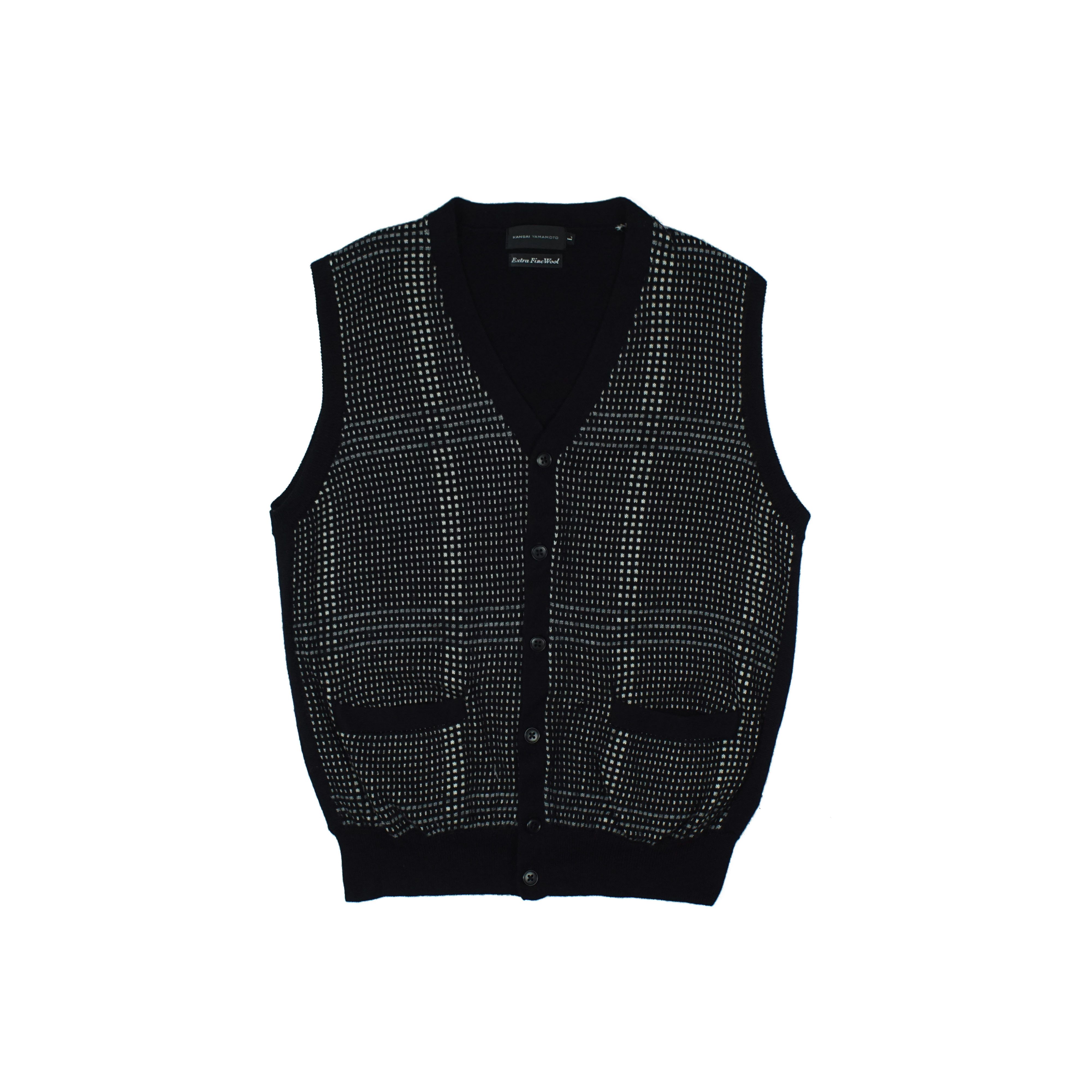 Kansai Yamamoto *NoTariff Kansai Yamamoto Knitted Vest Cardigan Size US L / EU 52-54 / 3 - 1 Thumbnail