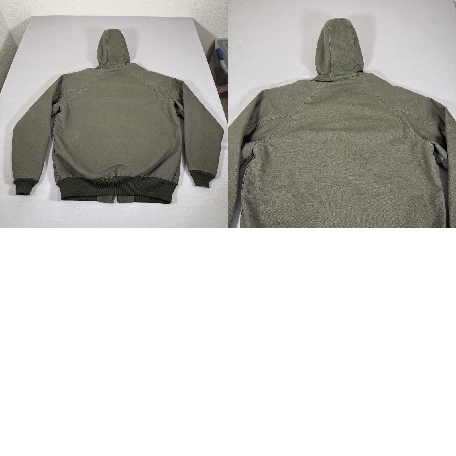 Carhartt VINTAGE Carhartt Jacket Men Large Tall Green Canvas Active Zip Up Quilted Lined J268 MOS Size US L / EU 52-54 / 3 - 9 Thumbnail