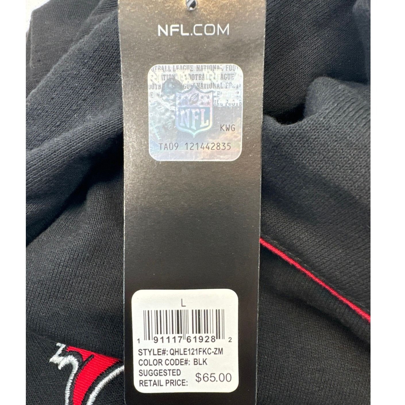 NFL NFL Team Apparel Tampa Bay Bucs Black Hoodie women sz L Size L / US 10 / IT 46 - 6 Thumbnail