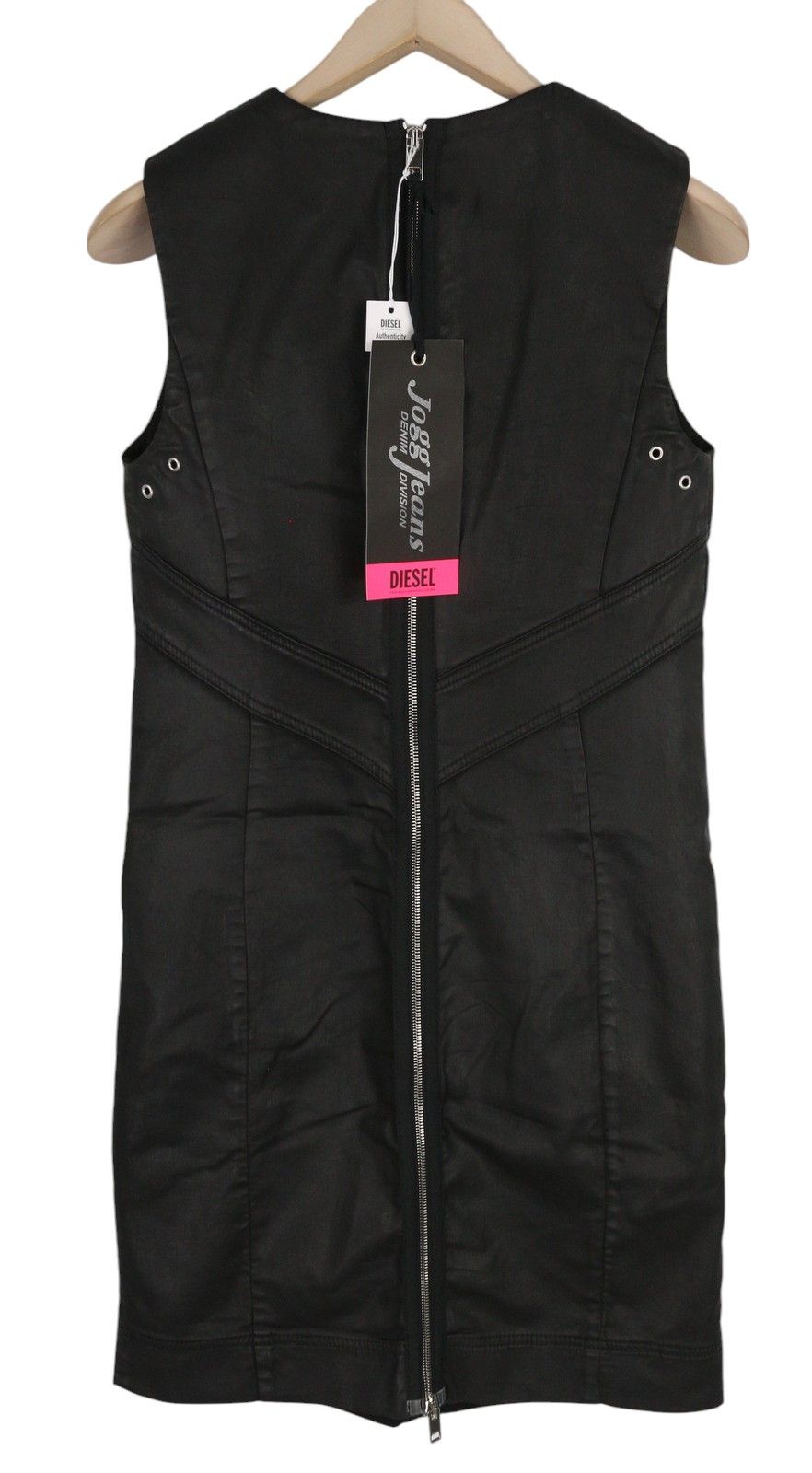 Diesel D-FLOOR-SP-NE M Sleeveless Zip Logo Mini Dress 41309 Size M / US 6-8 / IT 42-44 - 2 Thumbnail