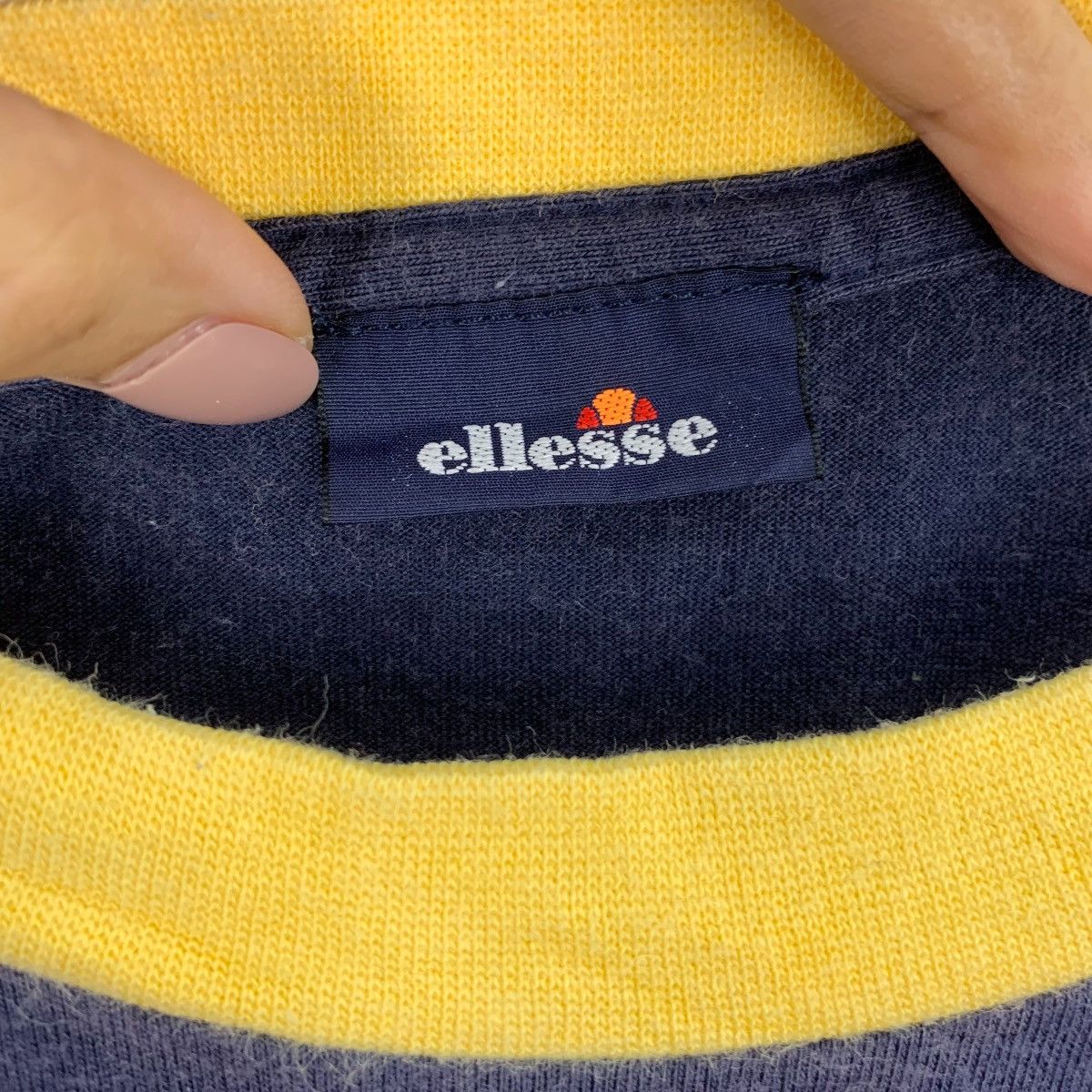 Ellesse Vintage ELLESSE PERUGIA ITALIA Tennis Ringer Tee Shirt Top Size M / US 6-8 / IT 42-44 - 7 Thumbnail