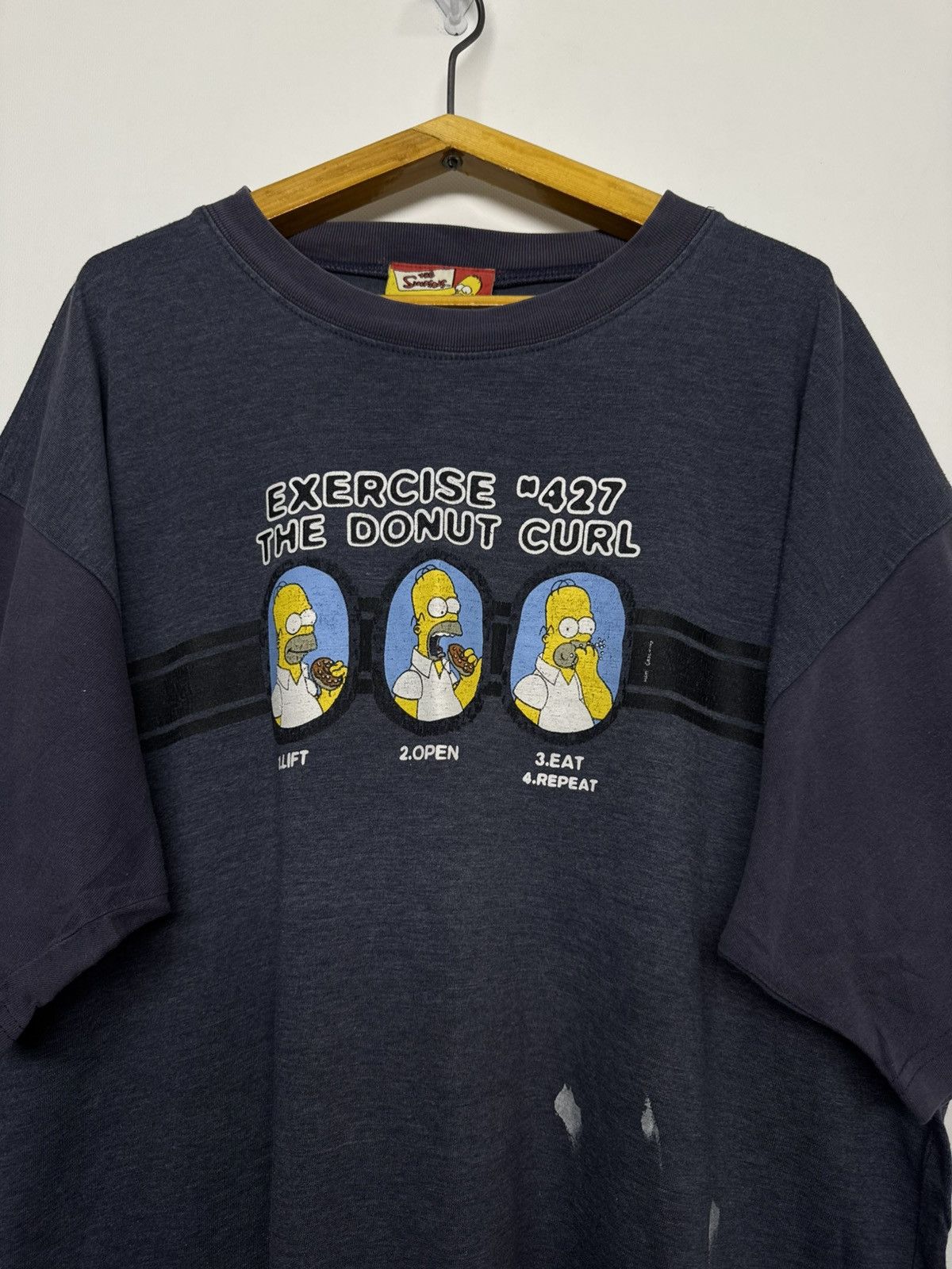 The Simpsons Vintage Y2k The Simpson Homer Big Logo Rate T-Shirt Size US L / EU 52-54 / 3 - 2 Thumbnail