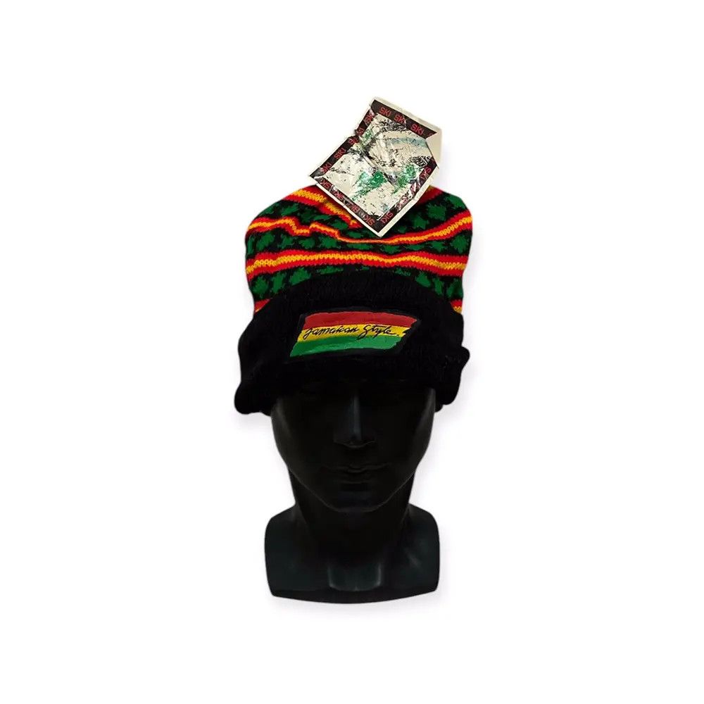 Japanese Brand × Kapital × Vintage Jamaican Style Stripe Design Beanie Hat Size ONE SIZE - 1 Thumbnail