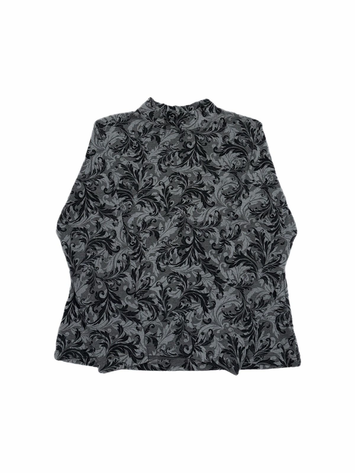 Croft & Barrow Croft & Barrow Floral Print Mock Neck Long Sleeve Top Size L / US 10 / IT 46 - 1 Thumbnail