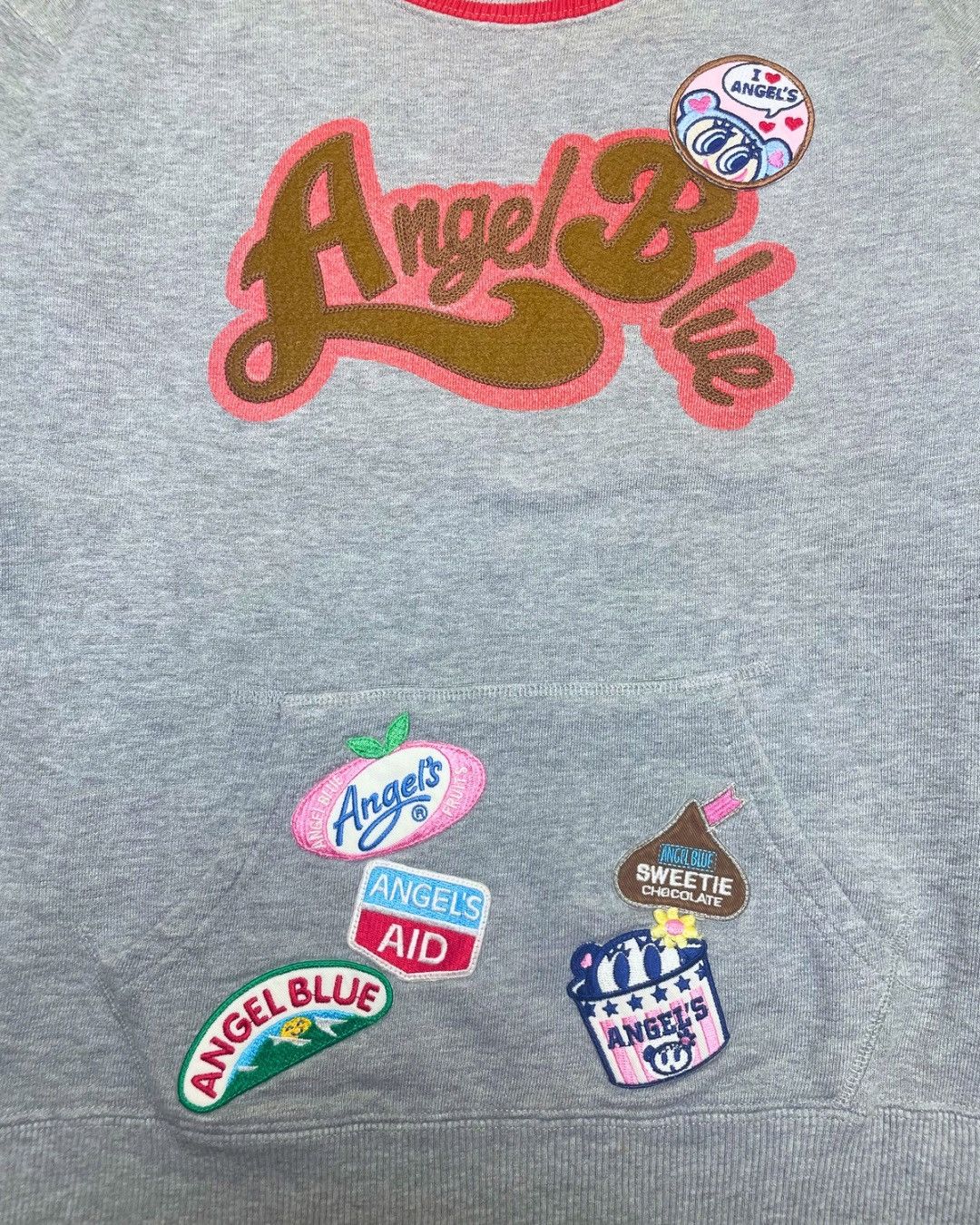 Angel Blue Angel Blue Y2K Graphic Patch Sweater – Grey Size M / US 6-8 / IT 42-44 - 7 Thumbnail