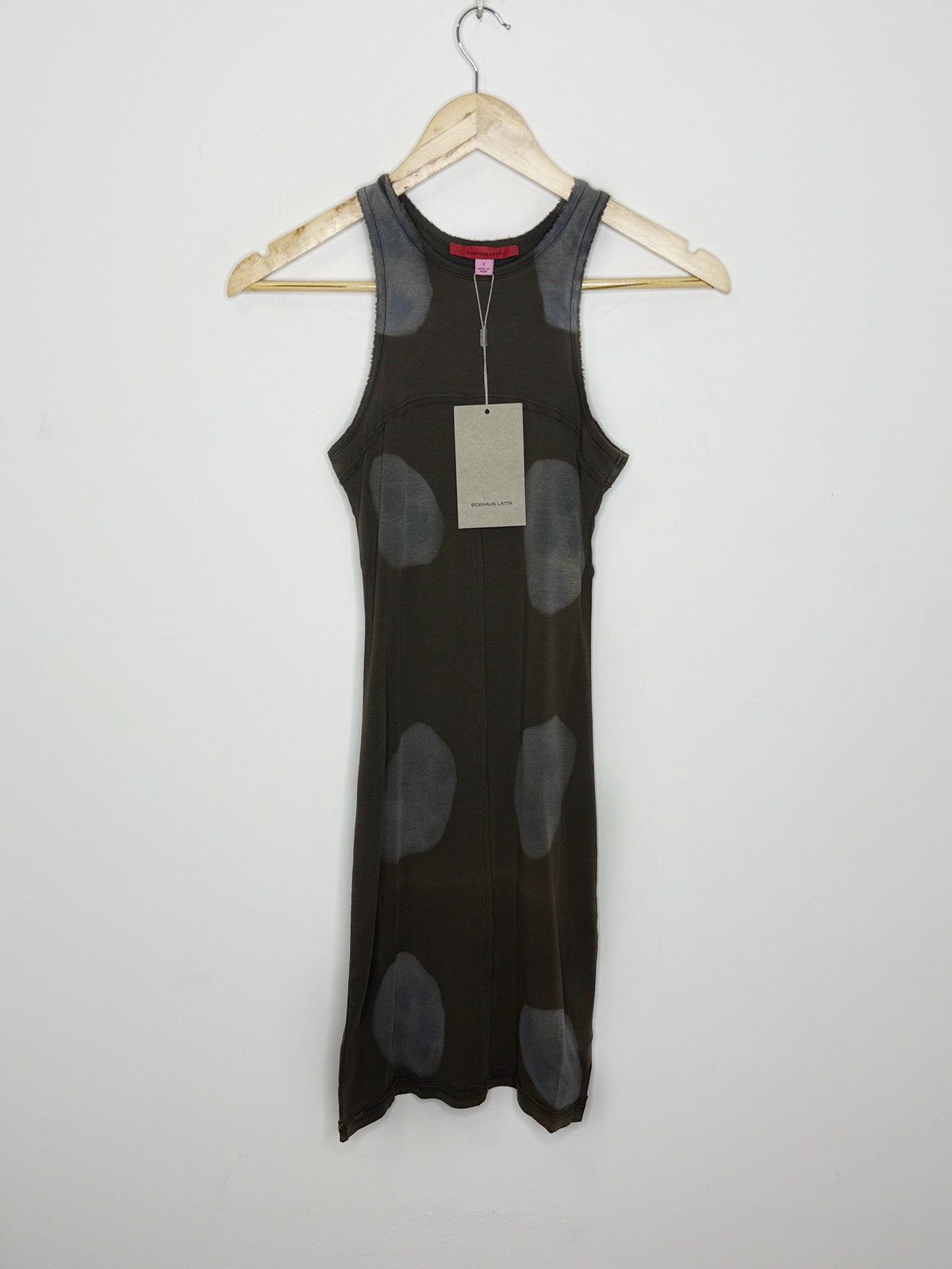 【ECKHAUS LATTA】LAPPED DRESS_CHARCOAL Designer × Eckhaus Latta Eckhaus Latta Lapped Mini Dress