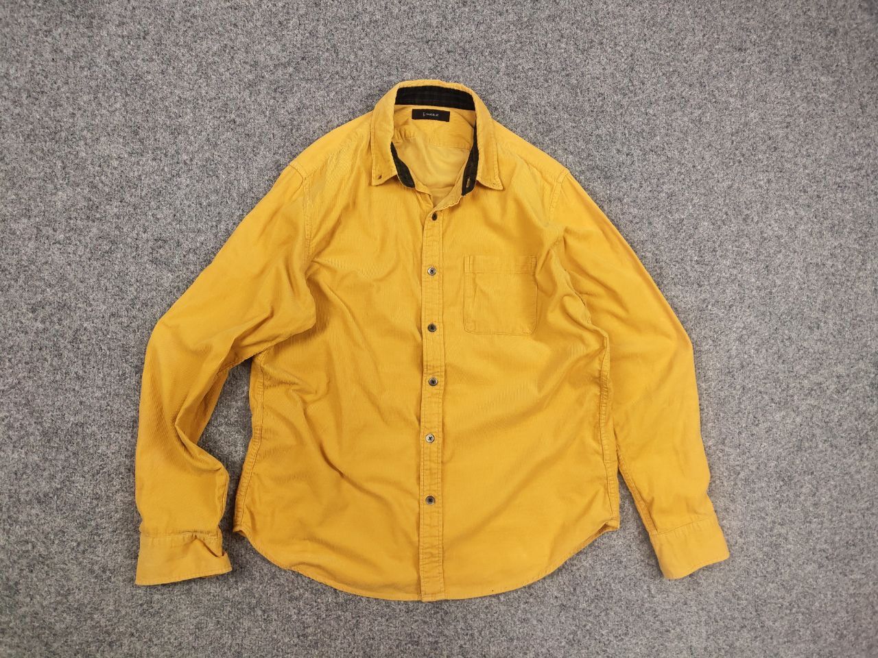 RAGEBLUE Vintage Rageblue Japan Design Corduroy Yellow Button Shirt Size US L / EU 52-54 / 3 - 8 Thumbnail