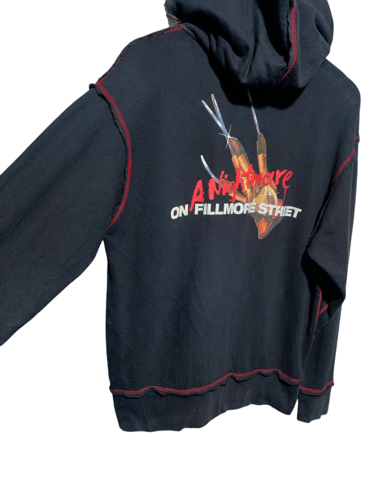 If Six Was Nine × Le Grande Bleu (L.G.B.) × Upper Playground Vtg Upper Playground distressed nightmare fur hoodie Size US L / EU 52-54 / 3 - 4 Thumbnail