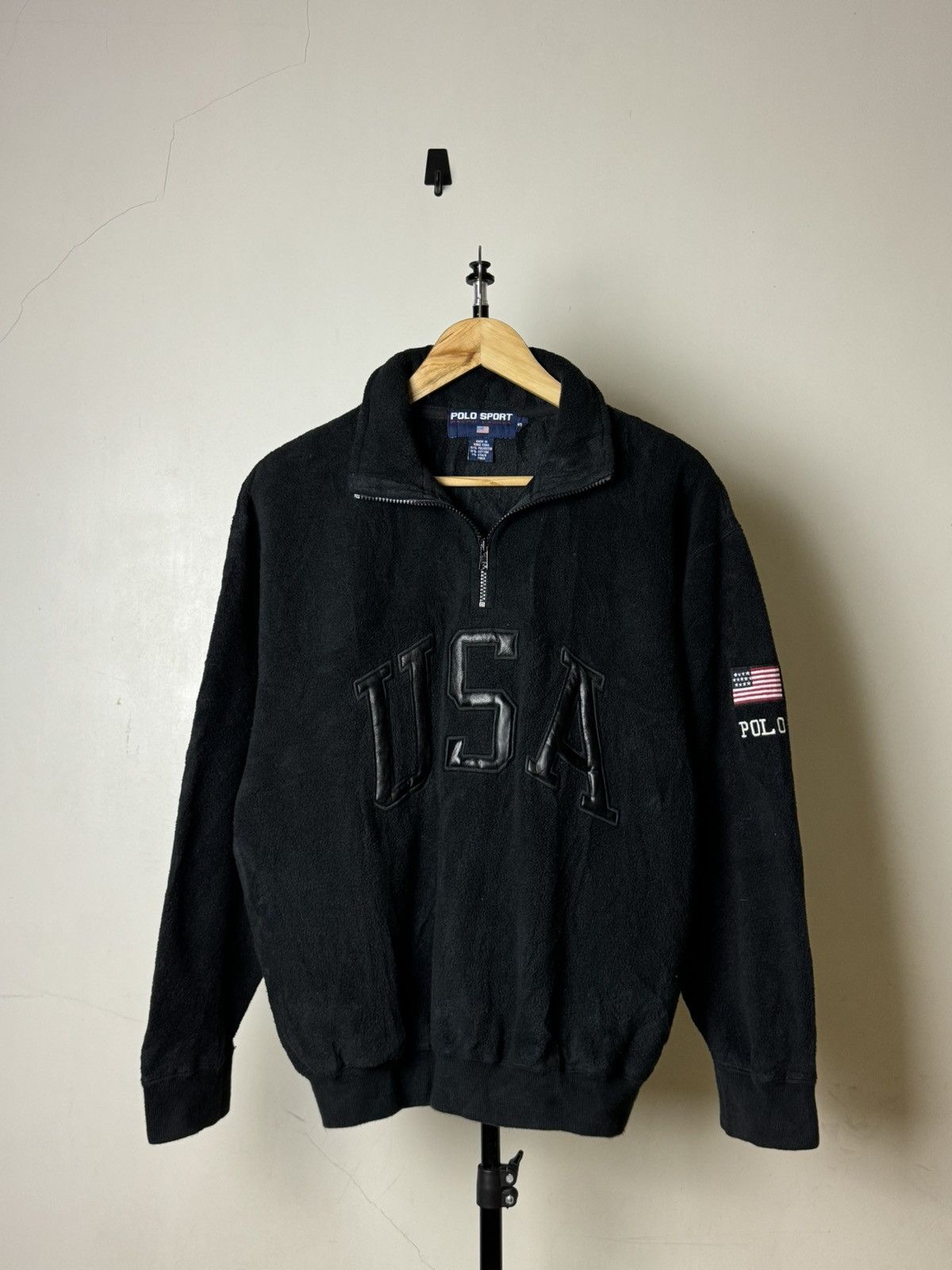Polo Ralph Lauren × Ralph Lauren × Vintage Polo sport usa quarter zipper jacket Size US M / EU 48-50 / 2 - 1 Thumbnail