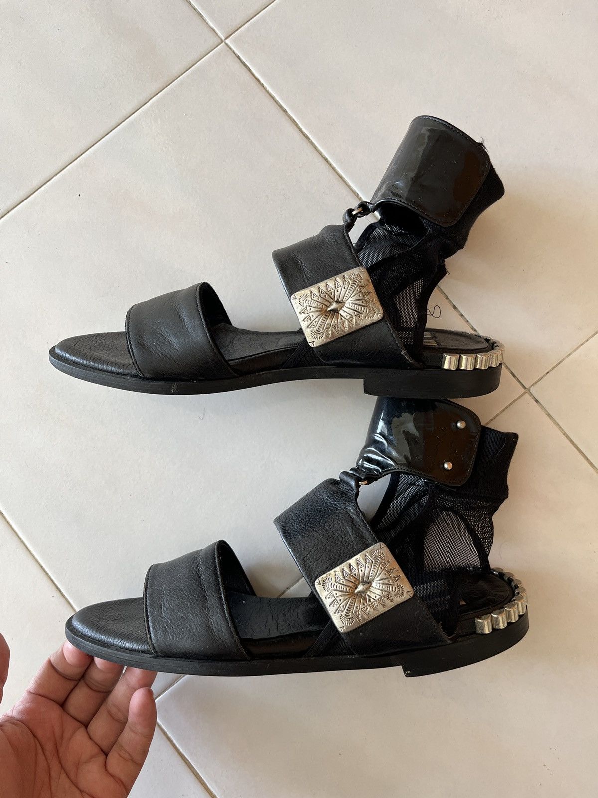Toga Toga Achives Metal Sandal Size US 7 / IT 37 - 2 Thumbnail