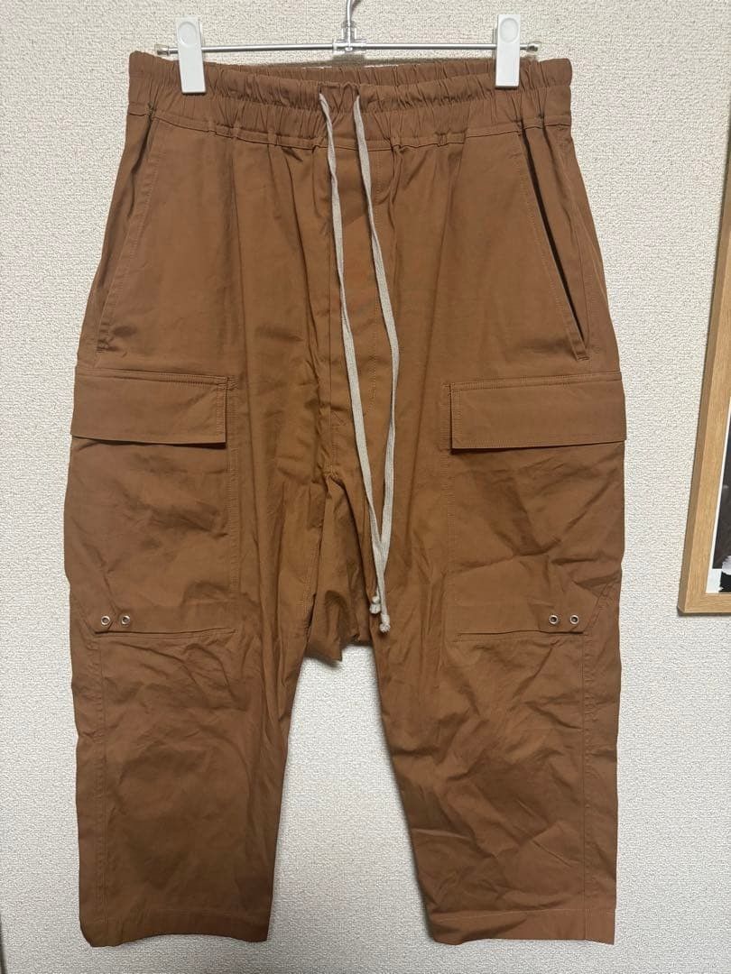 Rick Owens Rick Owens CARGO CROPPED DRAWSTRING PANTS 50 Size US 34 / EU 50 - 1 Thumbnail