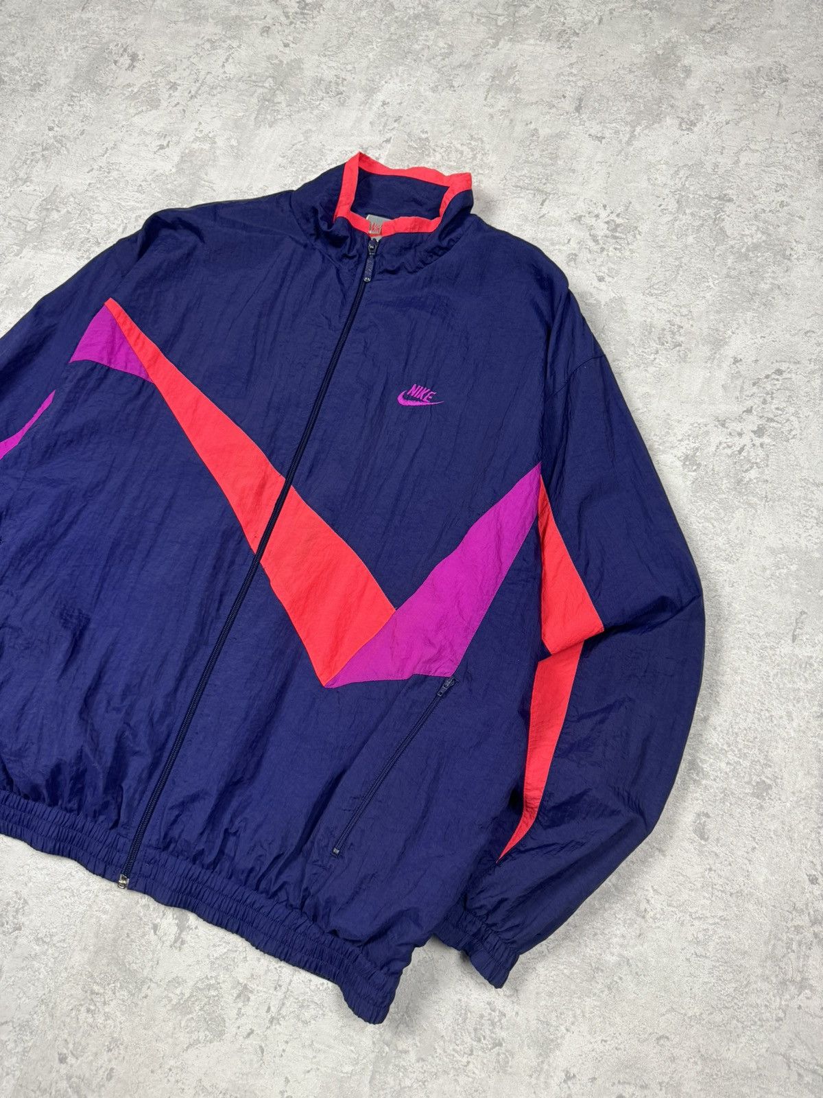 Nike Vintage Nike Y2K Nylon Track Jacket Size L Size US L / EU 52-54 / 3 - 3 Thumbnail