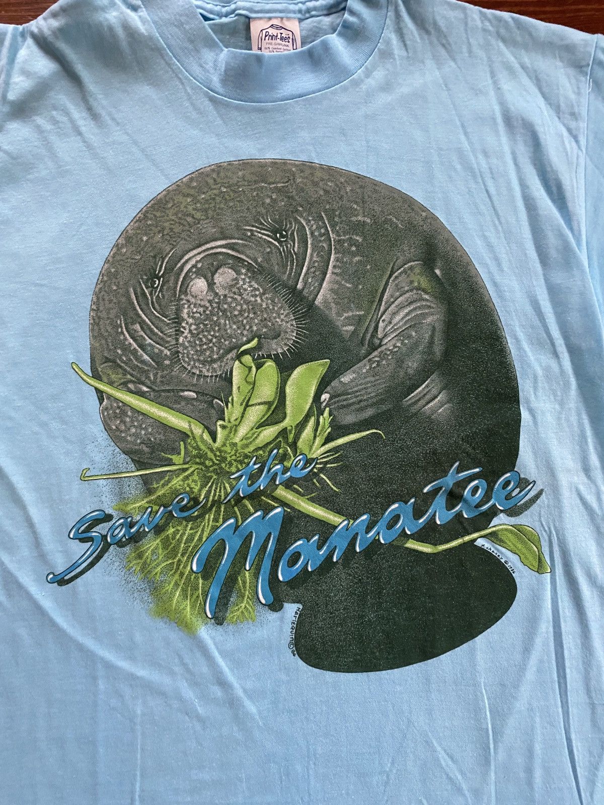 Vintage Vintage ‘86 Save the Manatee Single Stitch Tee Size US S / EU 44-46 / 1 - 2 Thumbnail