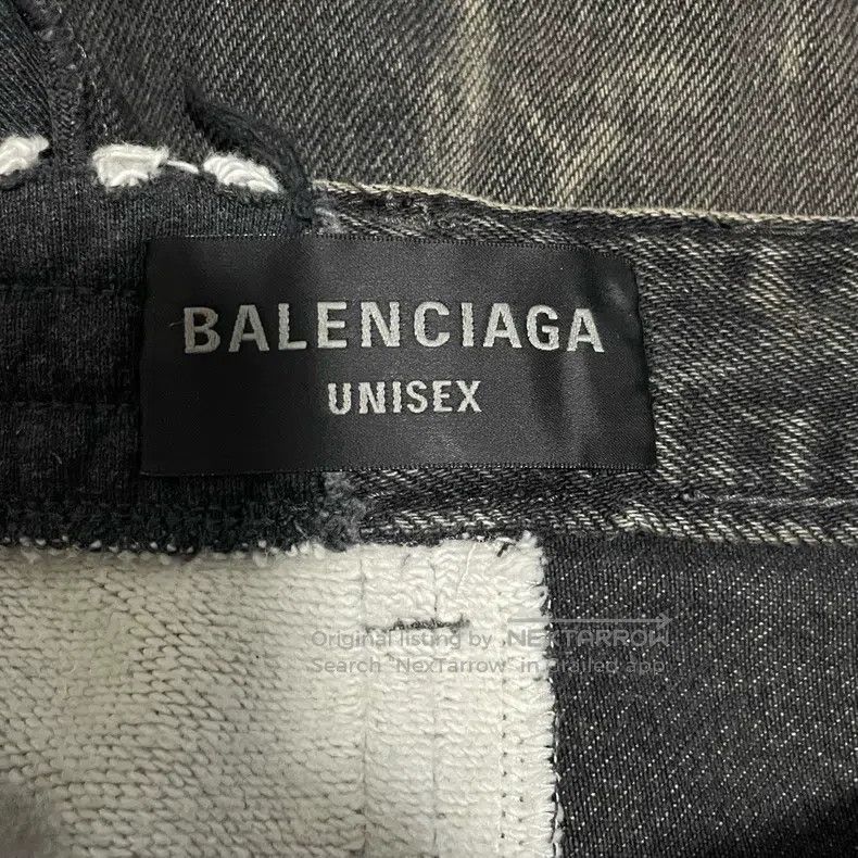 Balenciaga Balenciaga size XS Patchwork Denim Sport Pants Size US 27 - 3 Thumbnail