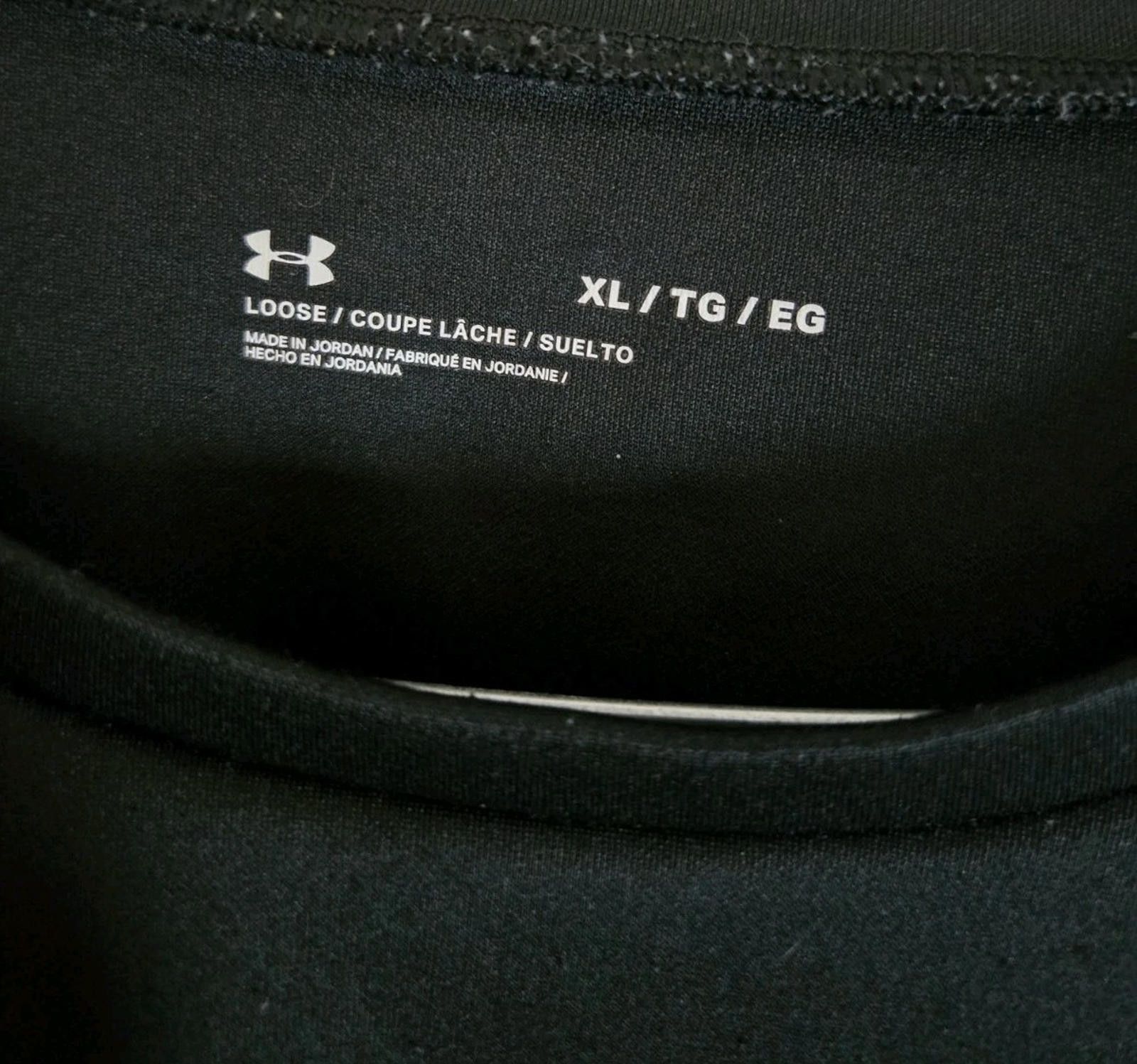 Under Armour Under Armour Shirt Mens XL Black Long Sleeve Top Logo Size US XL / EU 56 / 4 - 7 Thumbnail