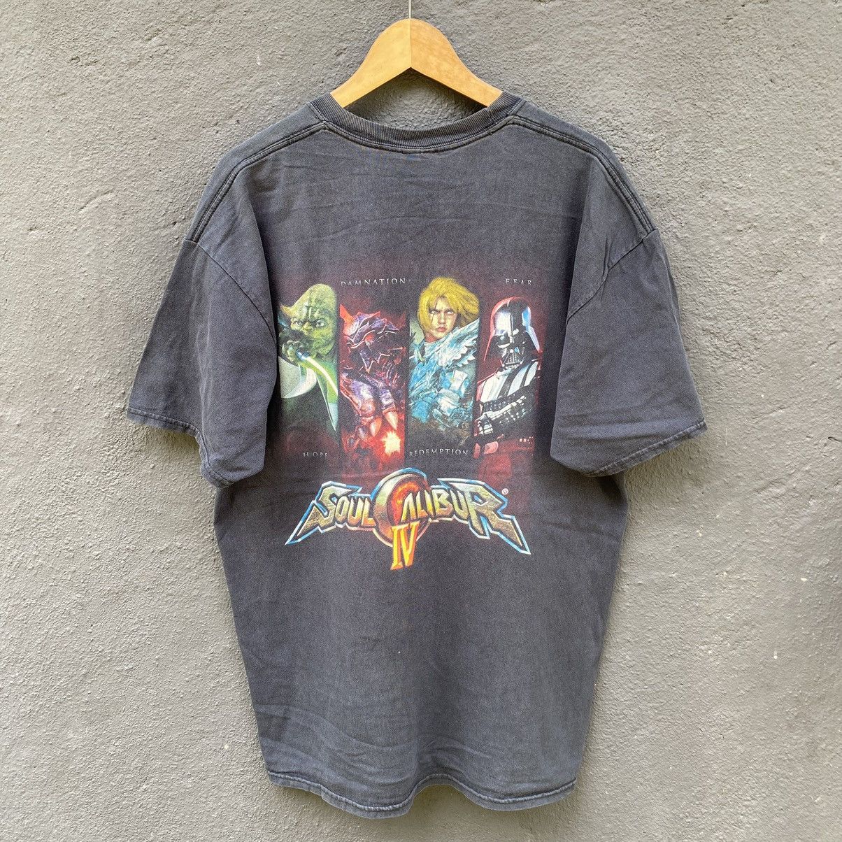 Playstation Thrashed Faded Vintage Y2K Soul Calibur IV Game ERD GRUNGE T Size US XL / EU 56 / 4 - 1 Thumbnail