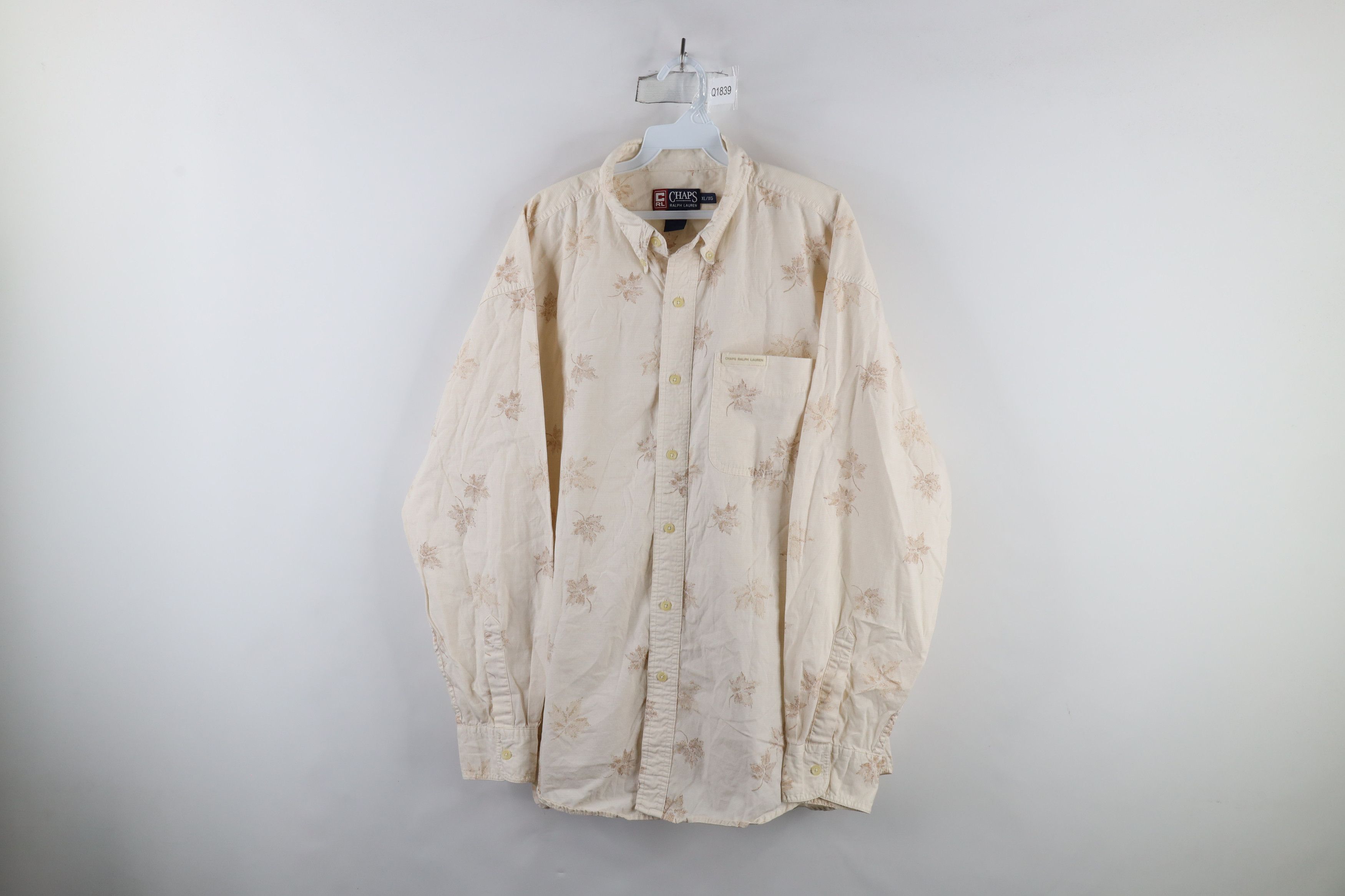 Polo Ralph Lauren Vintage 90s Chaps Ralph Lauren Over Print Button Down Shirt Size US XL / EU 56 / 4 - 1 Thumbnail