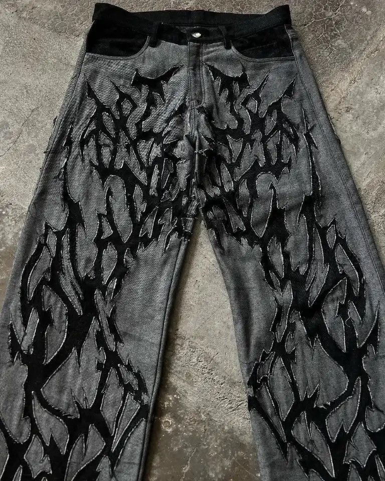 Raw Edge Washed Jeans American