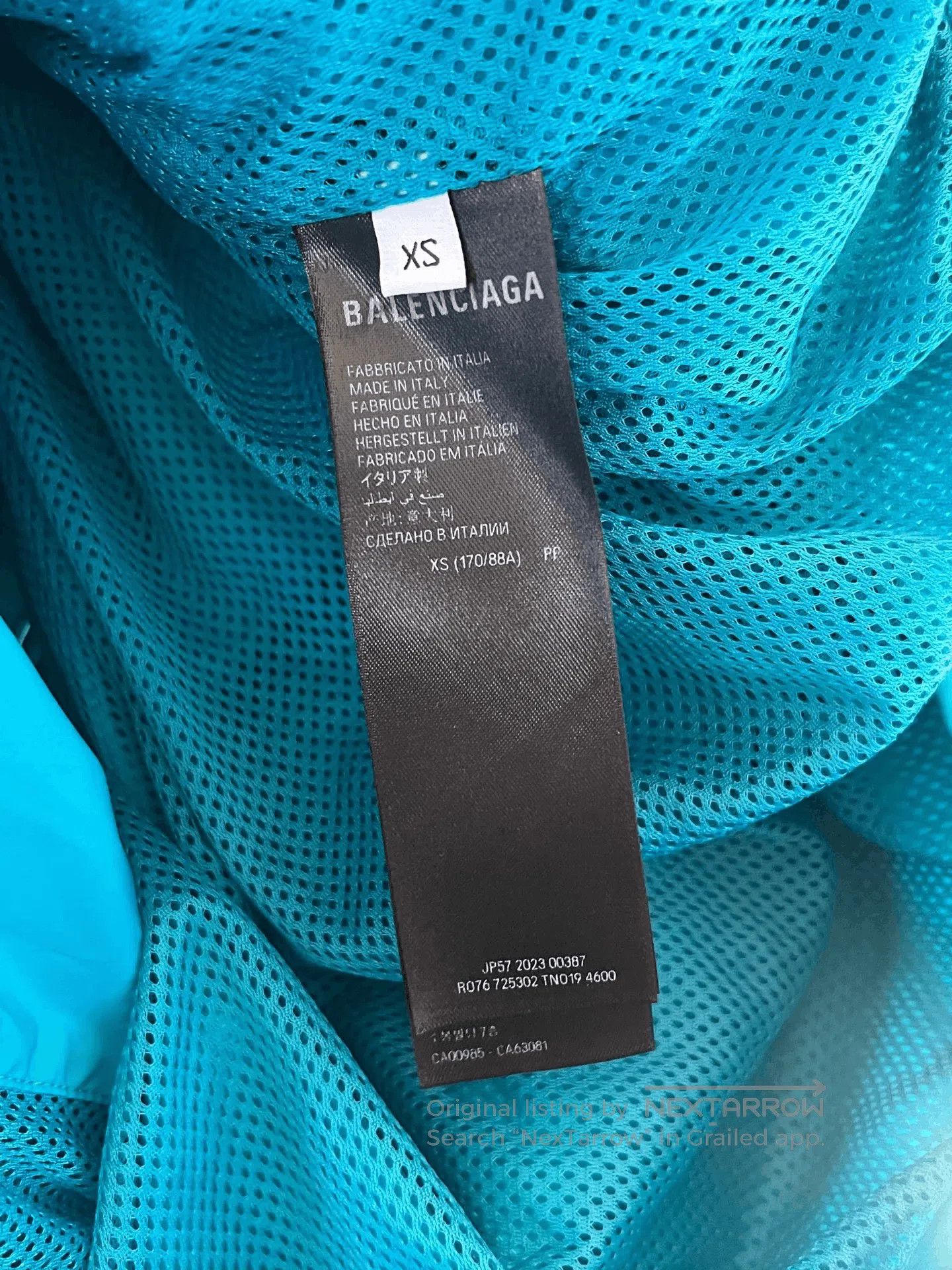 Balenciaga Balenciaga Lake Blue Jacket. Size XS / US 0-2 / IT 36-38 - 4 Thumbnail