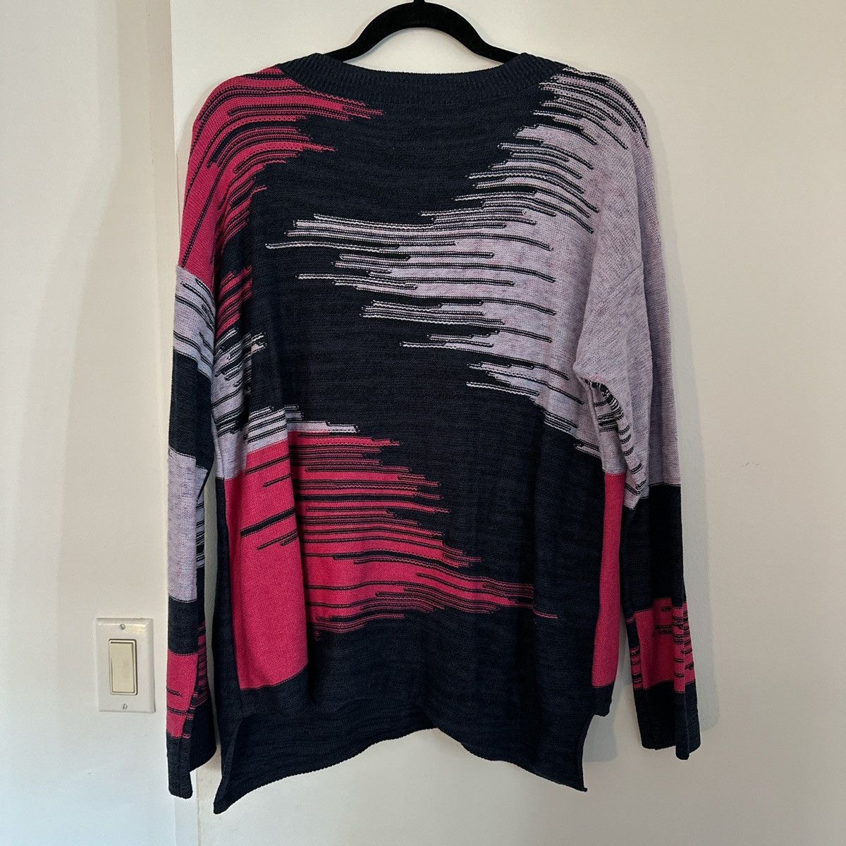 NIC+ZOE Blue and pink v neck sweater Size XL / US 12-14 / IT 48-50 - 3 Thumbnail