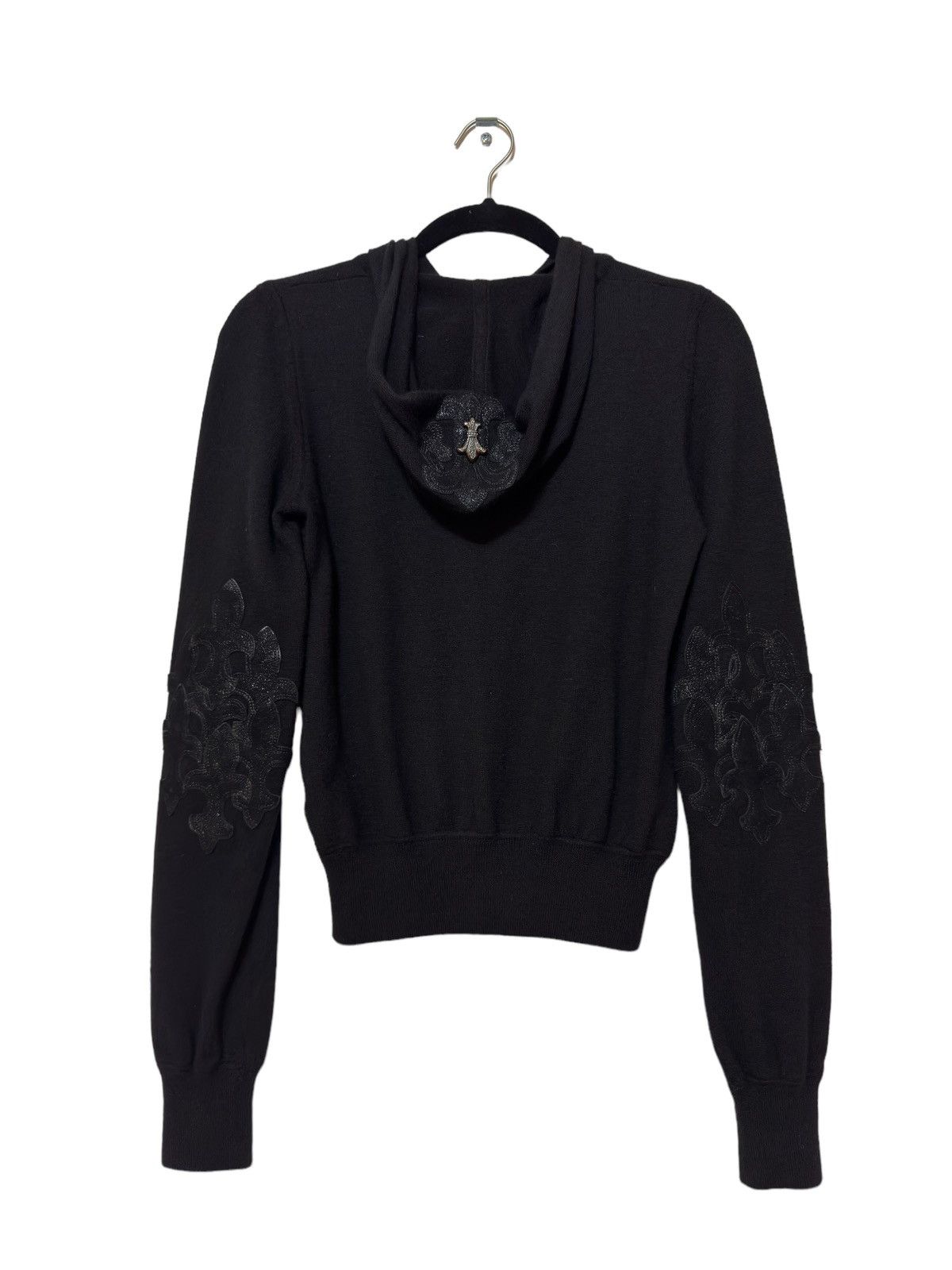 Chrome Hearts 1/1 Cashmere Flooded Stingray Fleur Patch Zip Up Hoodie Size US M / EU 48-50 / 2 - 3 Thumbnail