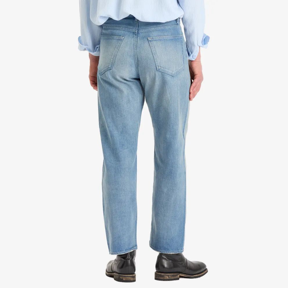 Auralee Selvedge Faded Light Denim Wide Pants Light Indigo Size US 33 - 4 Thumbnail