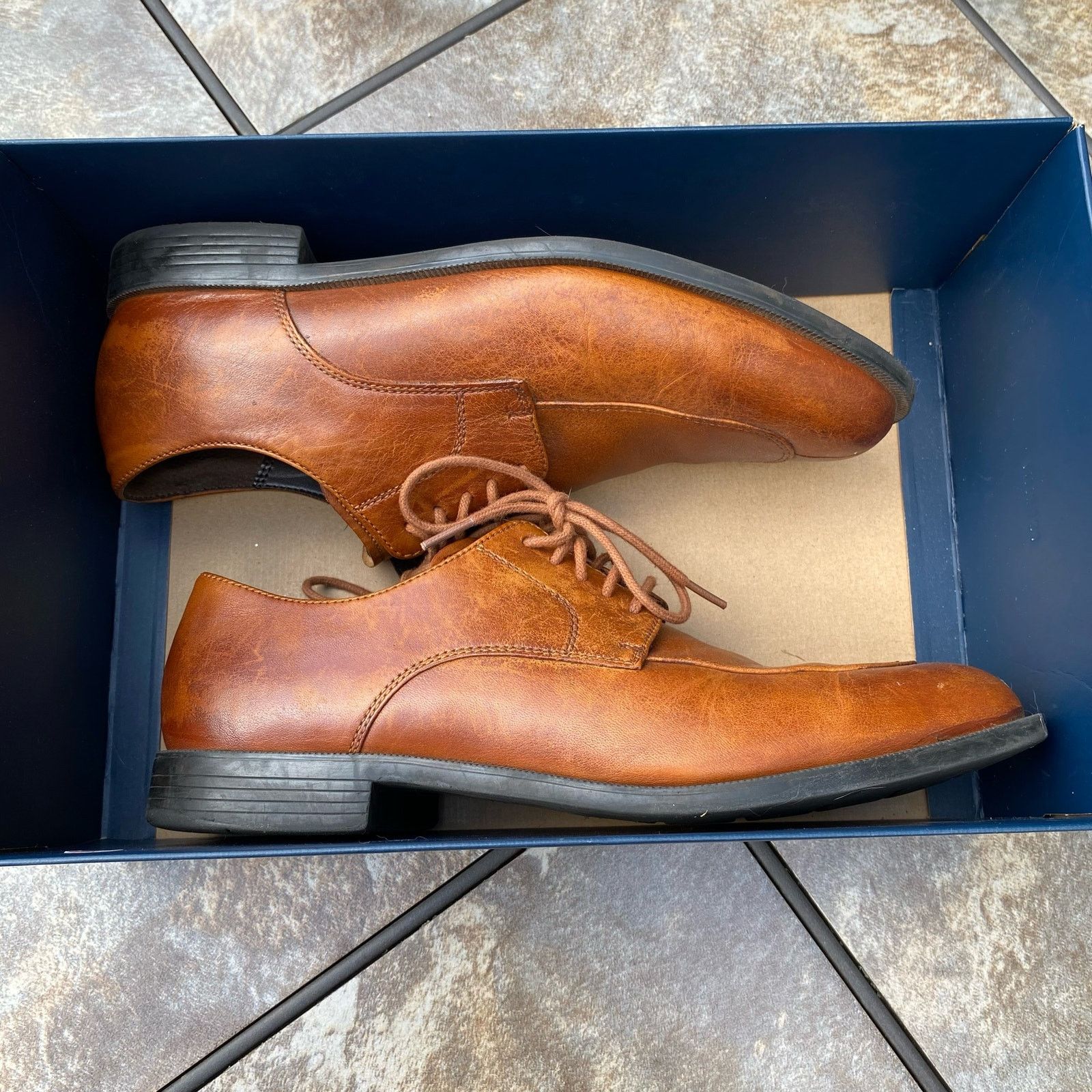 Cole Haan Cole Haan British Tan Collen Apron Derby Split Toe Size 10 Size US 10 / EU 43 - 11 Thumbnail