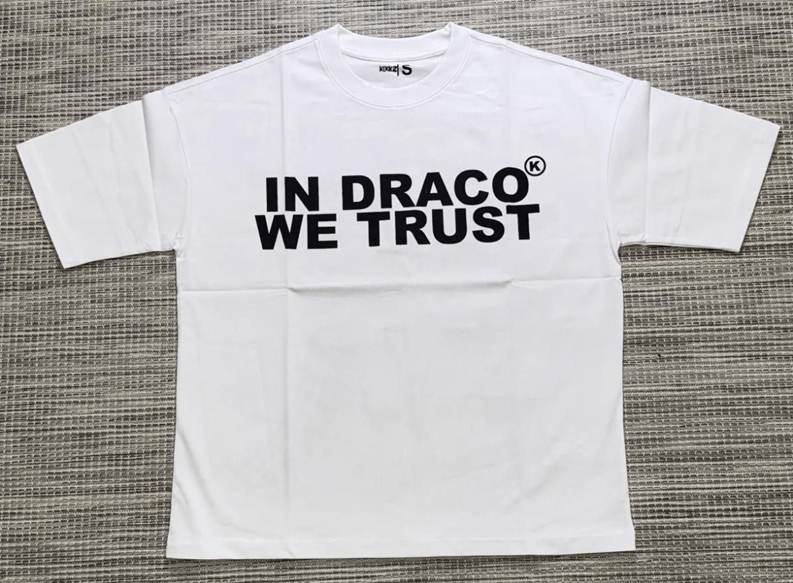 Other Kixkz White/Black In Draco We Trust Tee Size US XL / EU 56 / 4 - 1 Thumbnail