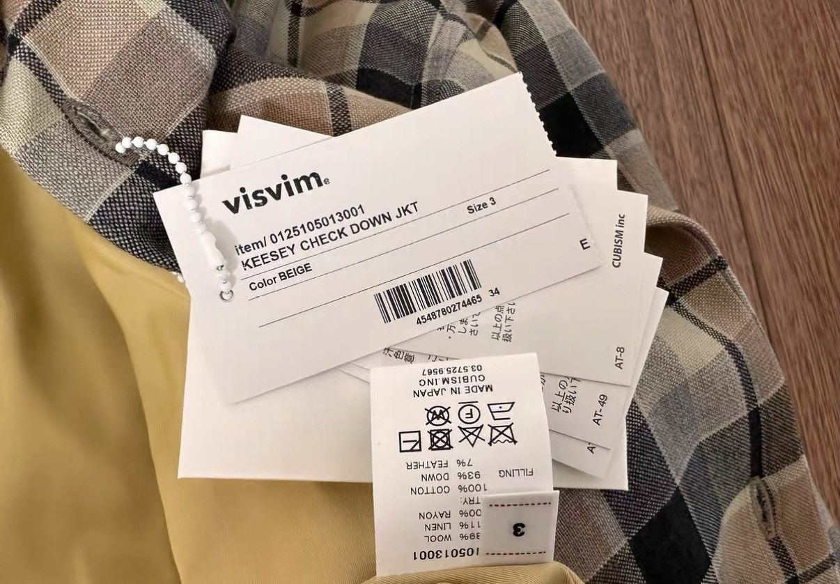 Visvim VISVIM 25SS KEESEY CHECK DOWN JKT Plaid down shirt jacket Size US L / EU 52-54 / 3 - 4 Thumbnail