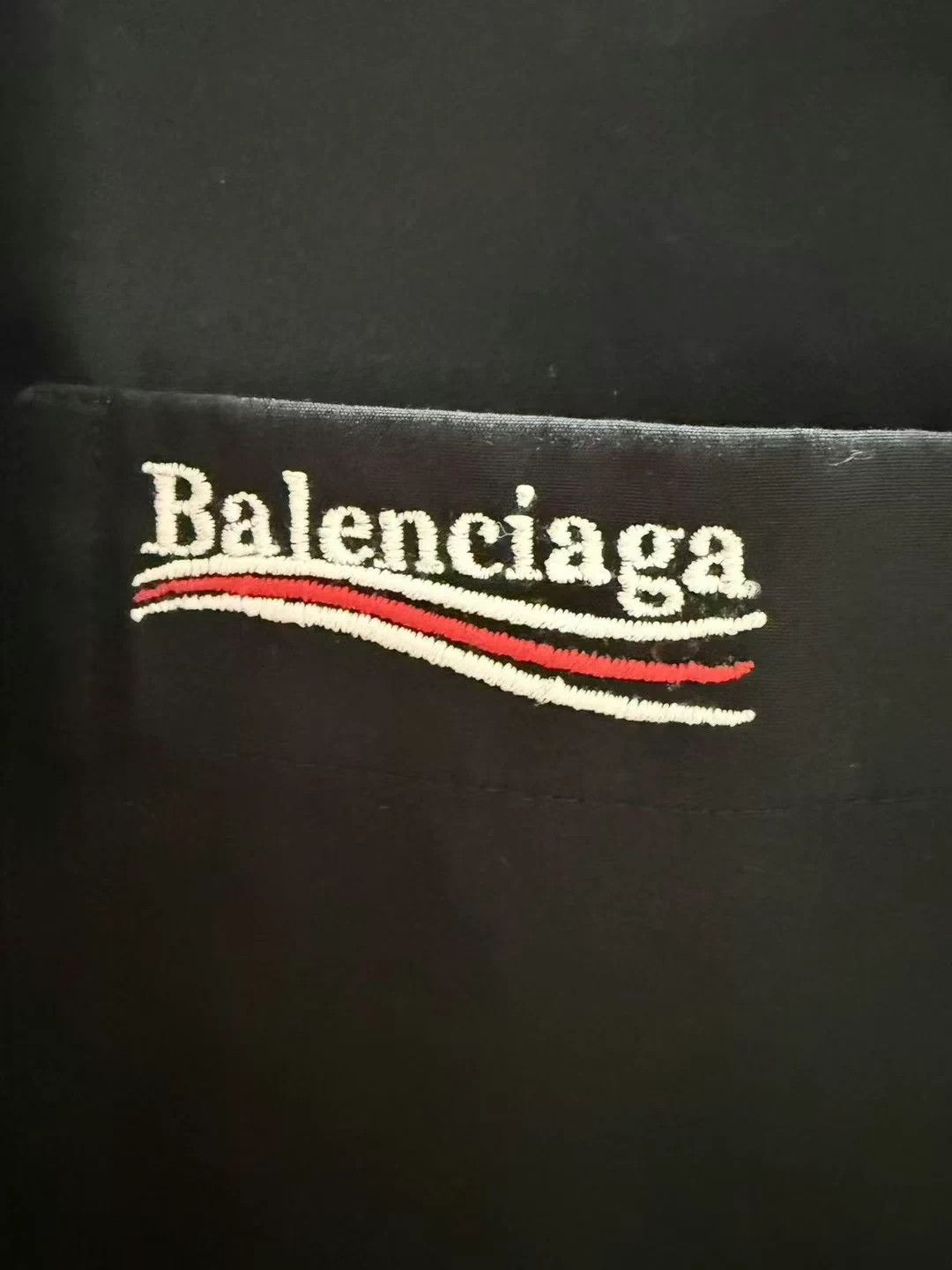 Balenciaga Balenciaga Black Coca-Cola Embroidered Long-Sleeve Shirt Size US XXS / EU 40 - 3 Thumbnail