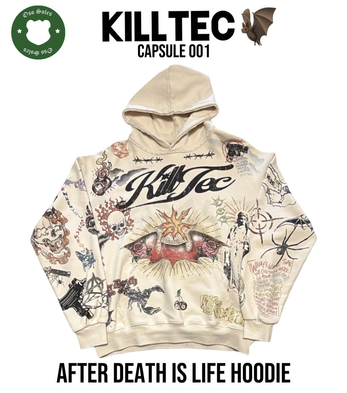 Other Killtec Capsule 001 "After Life is Death" Hoodie Medium Size US M / EU 48-50 / 2 - 1 Thumbnail