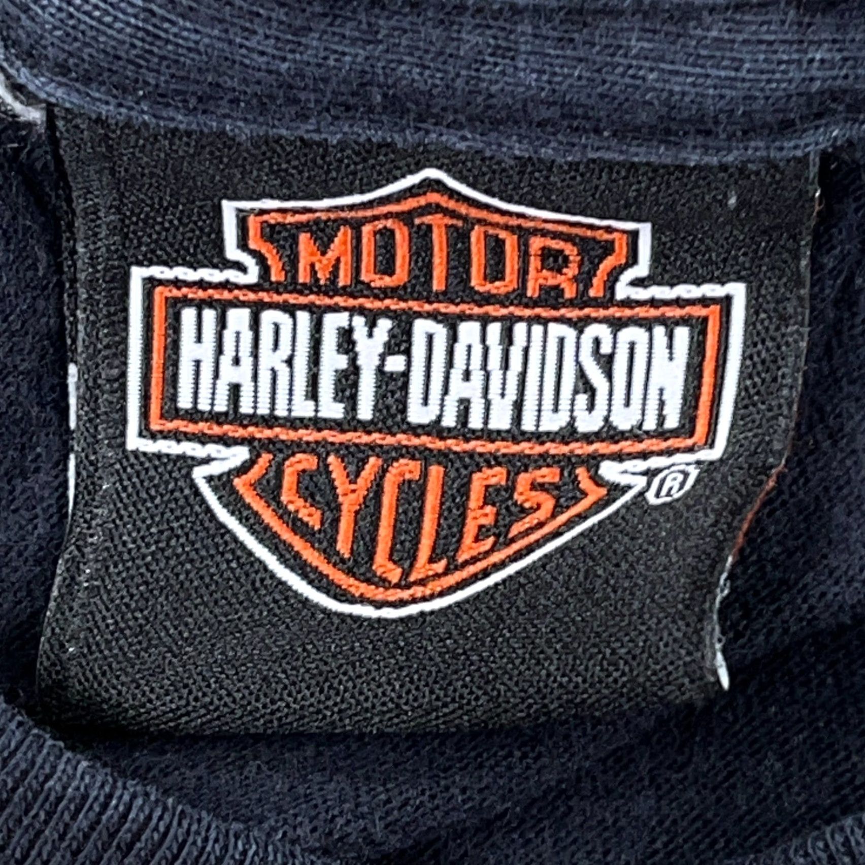Harley Davidson VINTAGE Harley-Davidson Shirt Men 2XL Black Fire Flames Skull Graphic Print Crew Neck Short Sleeve 80s Biker Mens Shirts Size US XXL / EU 58 / 5 - 7 Thumbnail