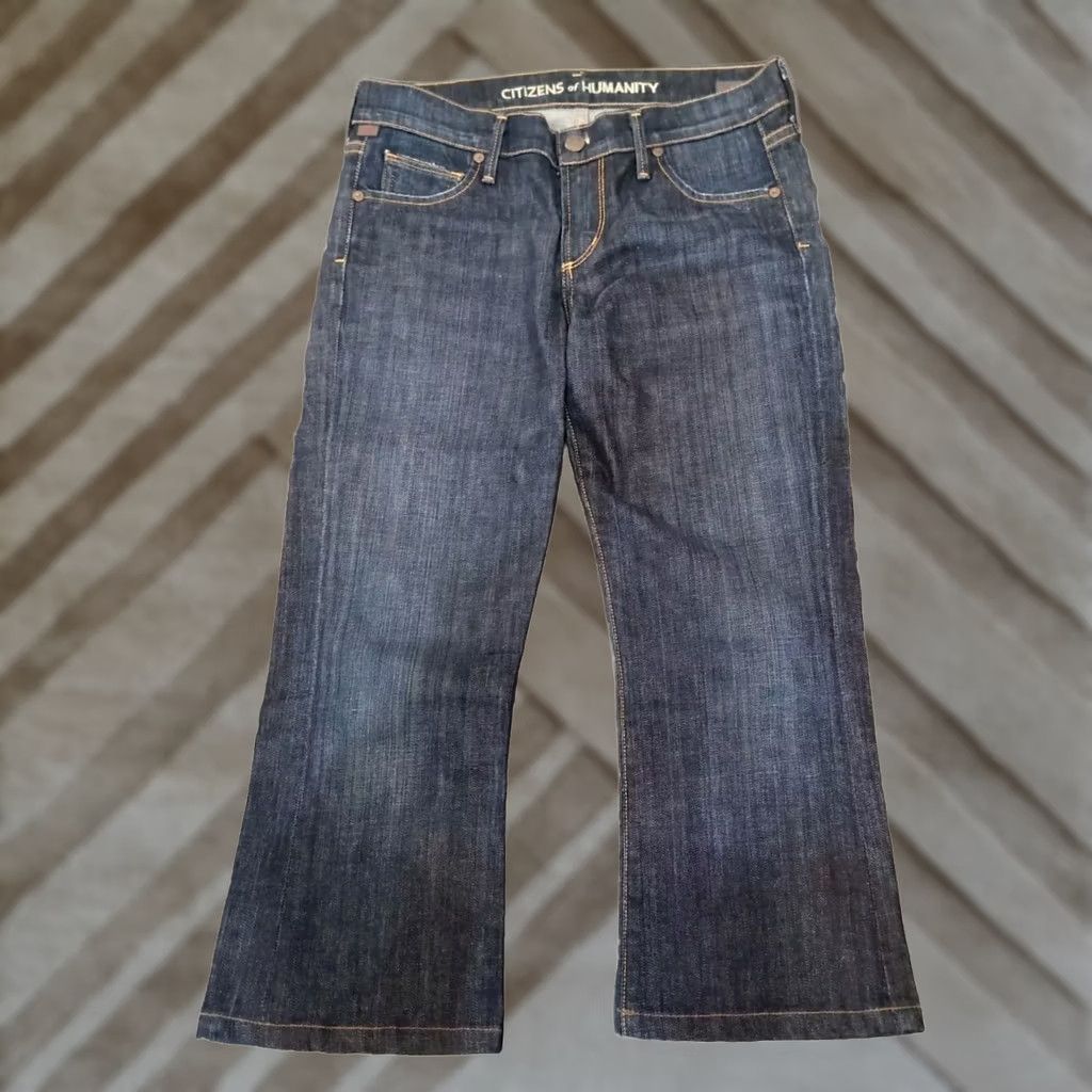 Citizens Of Humanity Citizens of Humanity Jerome Dahan Capri Jeans Women 27 Blue Dark Wash Denim Cotton Blend Regular Women's Jeans Capri 27 Blue Size 27" / US 4 / IT 40 - 1 Thumbnail