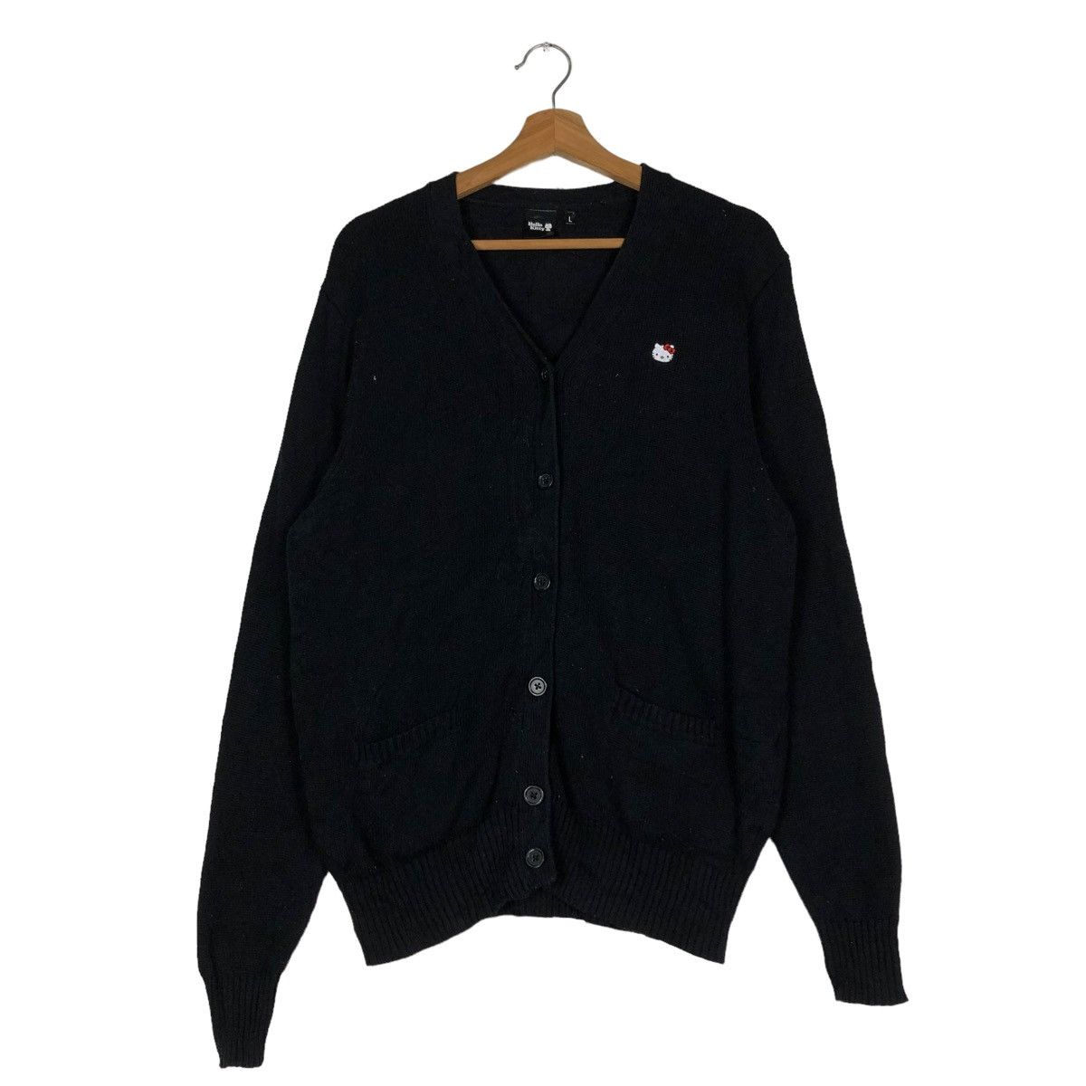 Cartoon Network 🔥VINTAGE RICH BLACK CARDIGAN JACKET HELLO KITTY CARTOON Size US L / EU 52-54 / 3 - 1 Thumbnail