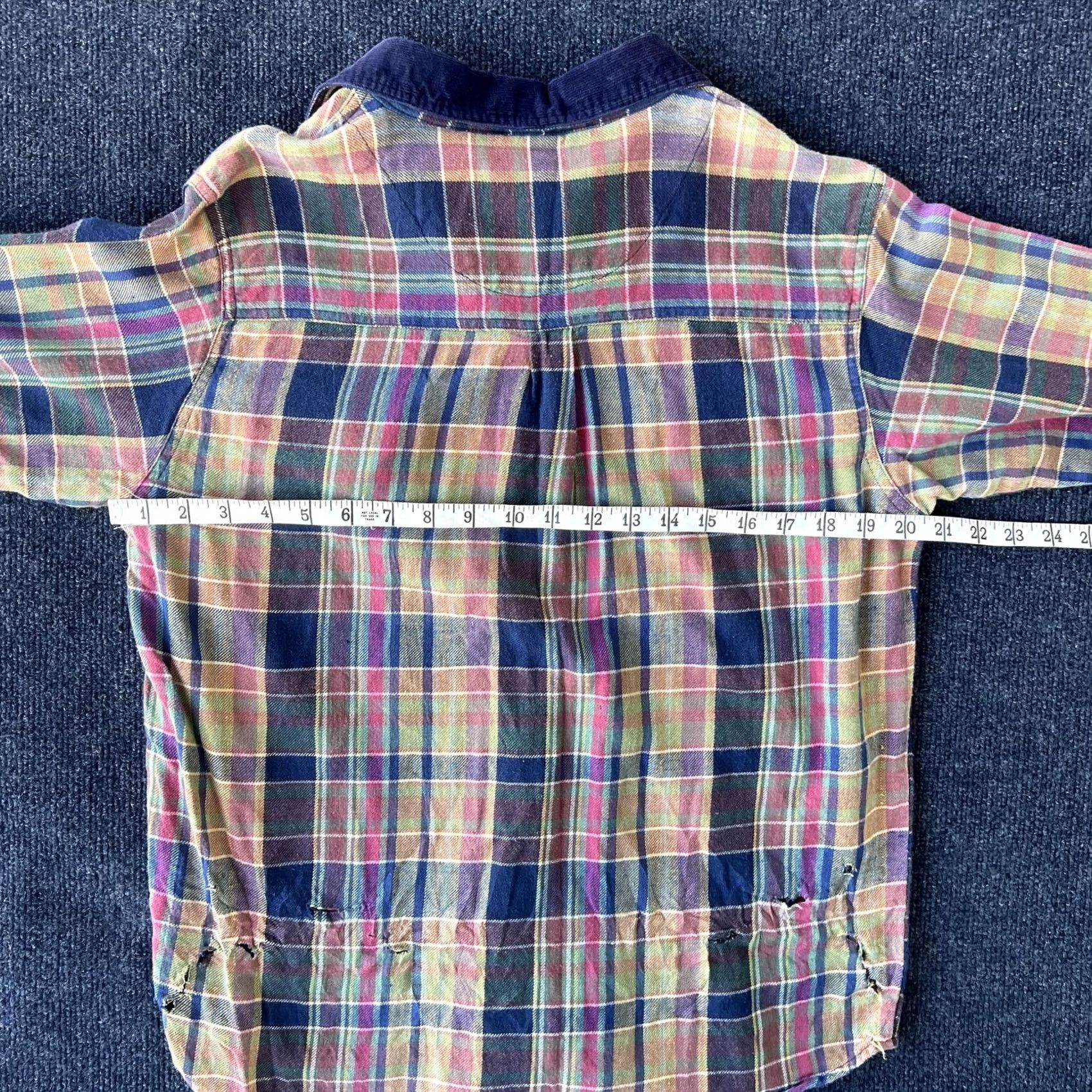 Vintage VINTAGE PennyLane Shirt Womens Large Plaid Button Up Corduroy Collar 90s Grunge Size S / US 4 / IT 40 - 4 Thumbnail