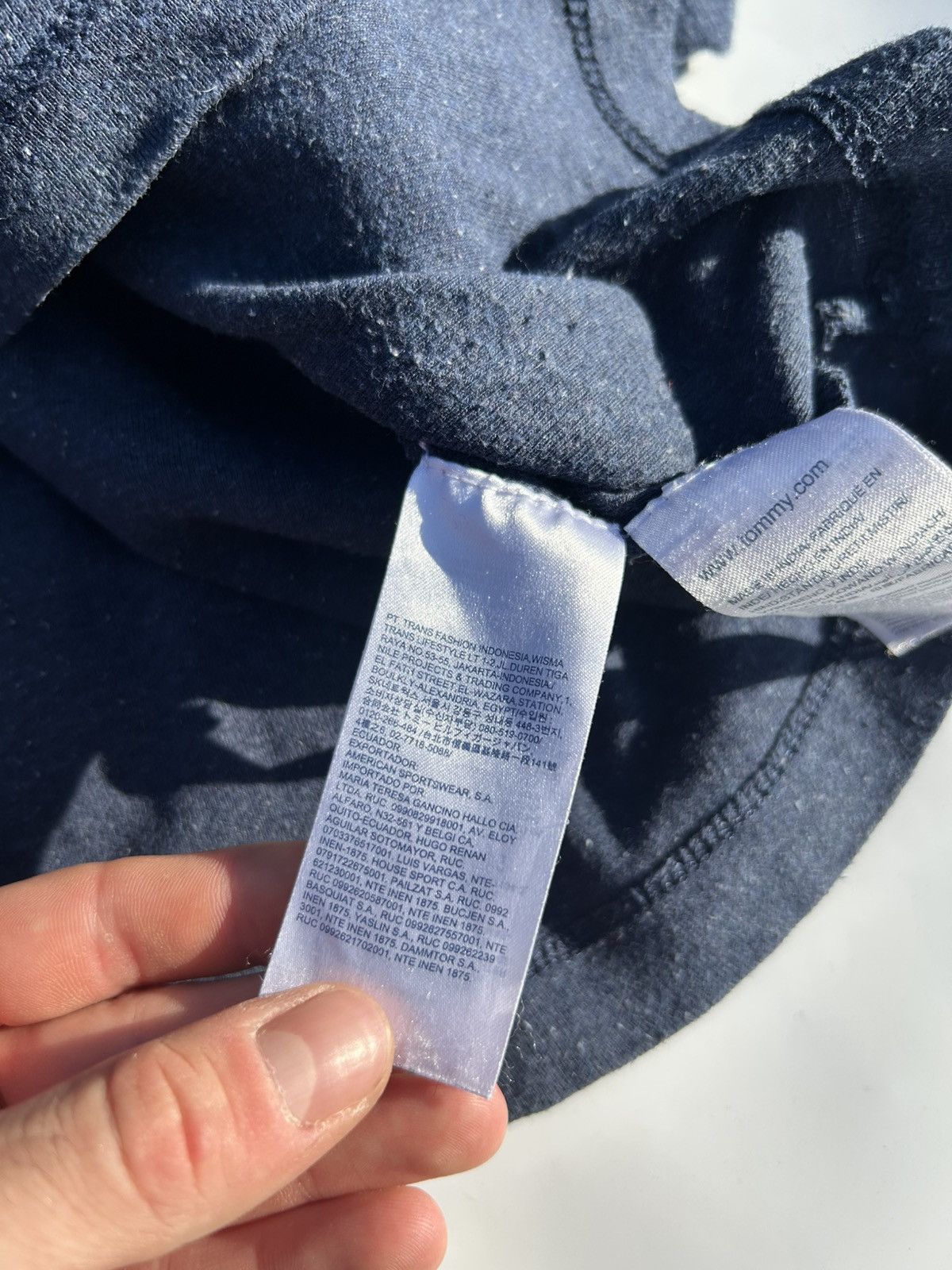 Tommy Hilfiger Hilfiger Denim Basics Sweatshirt Navy Lint Like Texture Size US XL / EU 56 / 4 - 8 Thumbnail