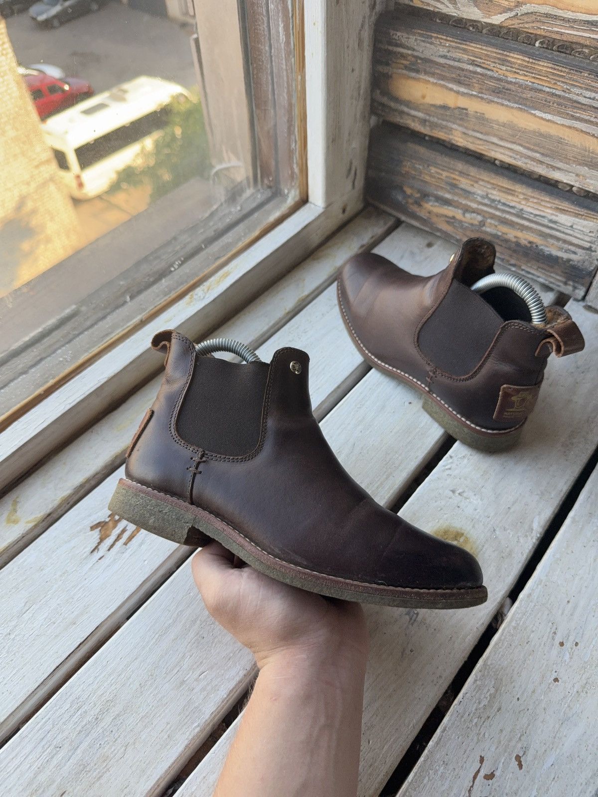 Panama Jack Vintage 00s Panama Jack Men’s Leather Chelsea Boots Brown Size US 5.5 / IT 35.5 - 6 Thumbnail