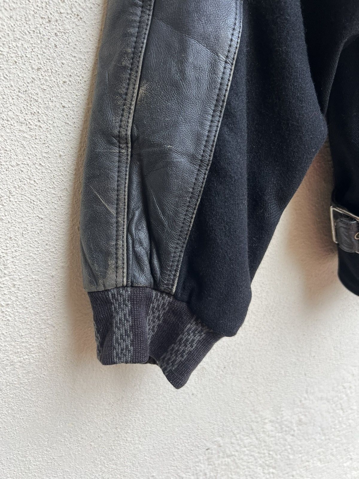 Leather Vintage Arrston Volaju Japan Distress Hybrid Leather Jacket Size US M / EU 48-50 / 2 - 11 Thumbnail